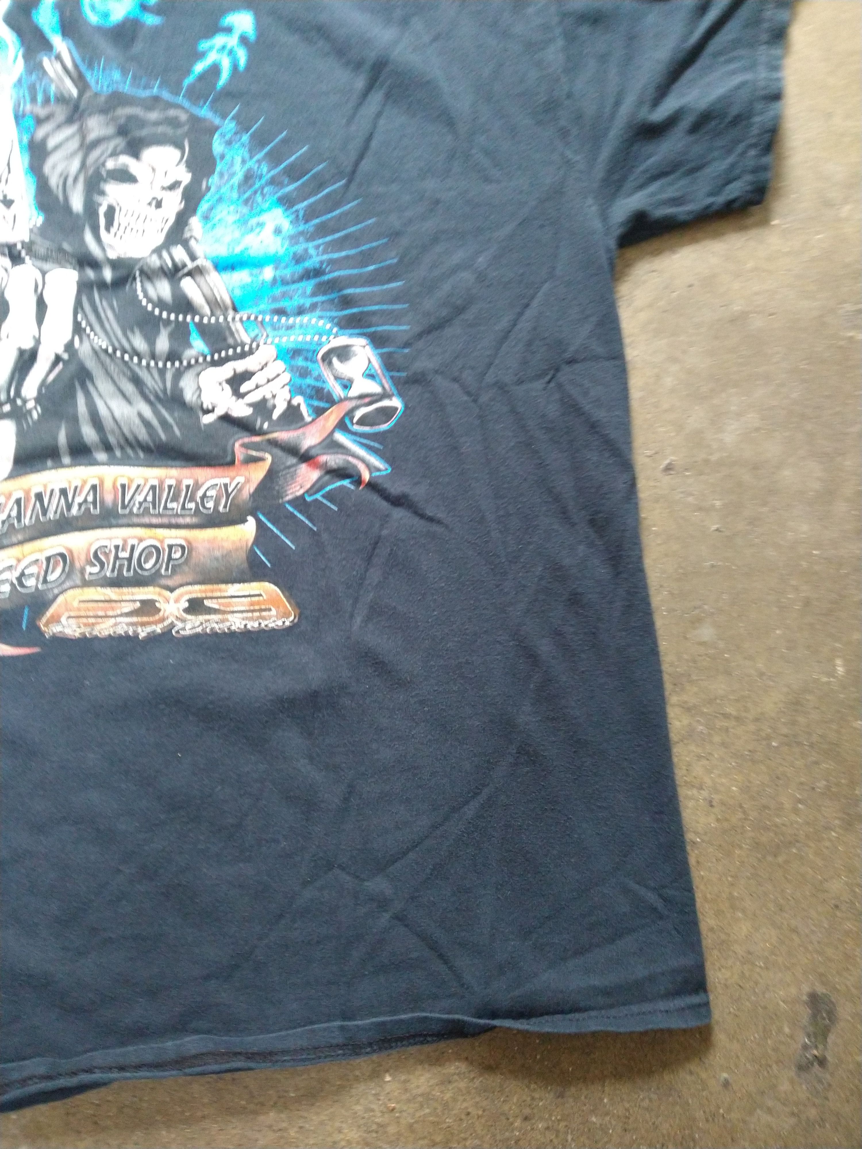 Gildan Black Gildan Tshirt Size XL Skull Grim Reaper Size US XL / EU 56 / 4 - 3 Thumbnail