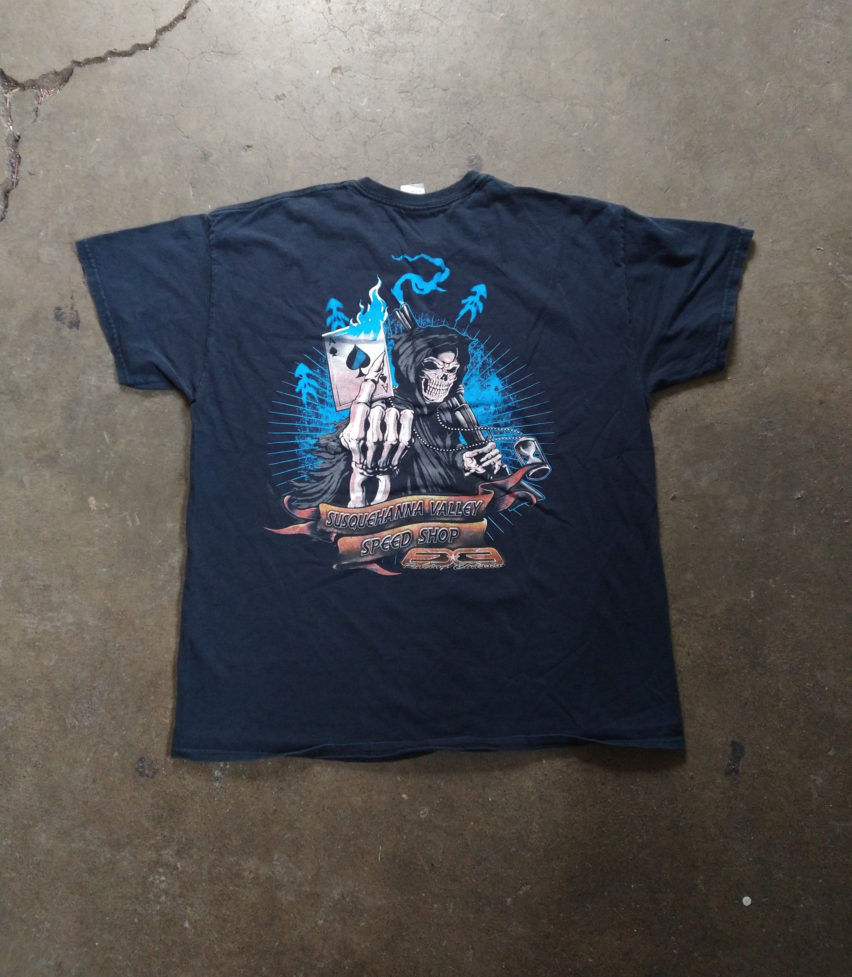 Gildan Black Gildan Tshirt Size XL Skull Grim Reaper Size US XL / EU 56 / 4 - 1 Thumbnail