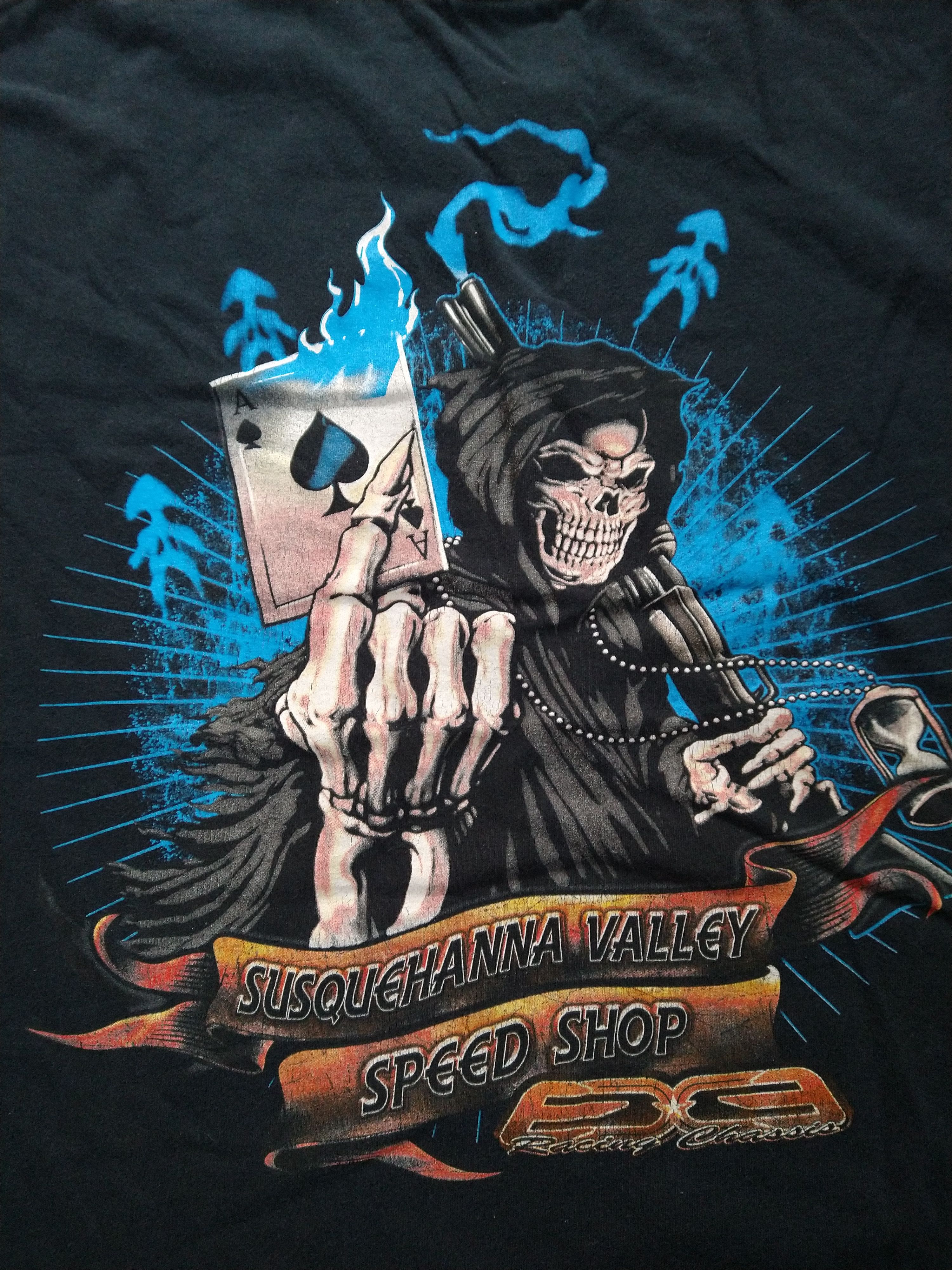 Gildan Black Gildan Tshirt Size XL Skull Grim Reaper Size US XL / EU 56 / 4 - 2 Thumbnail