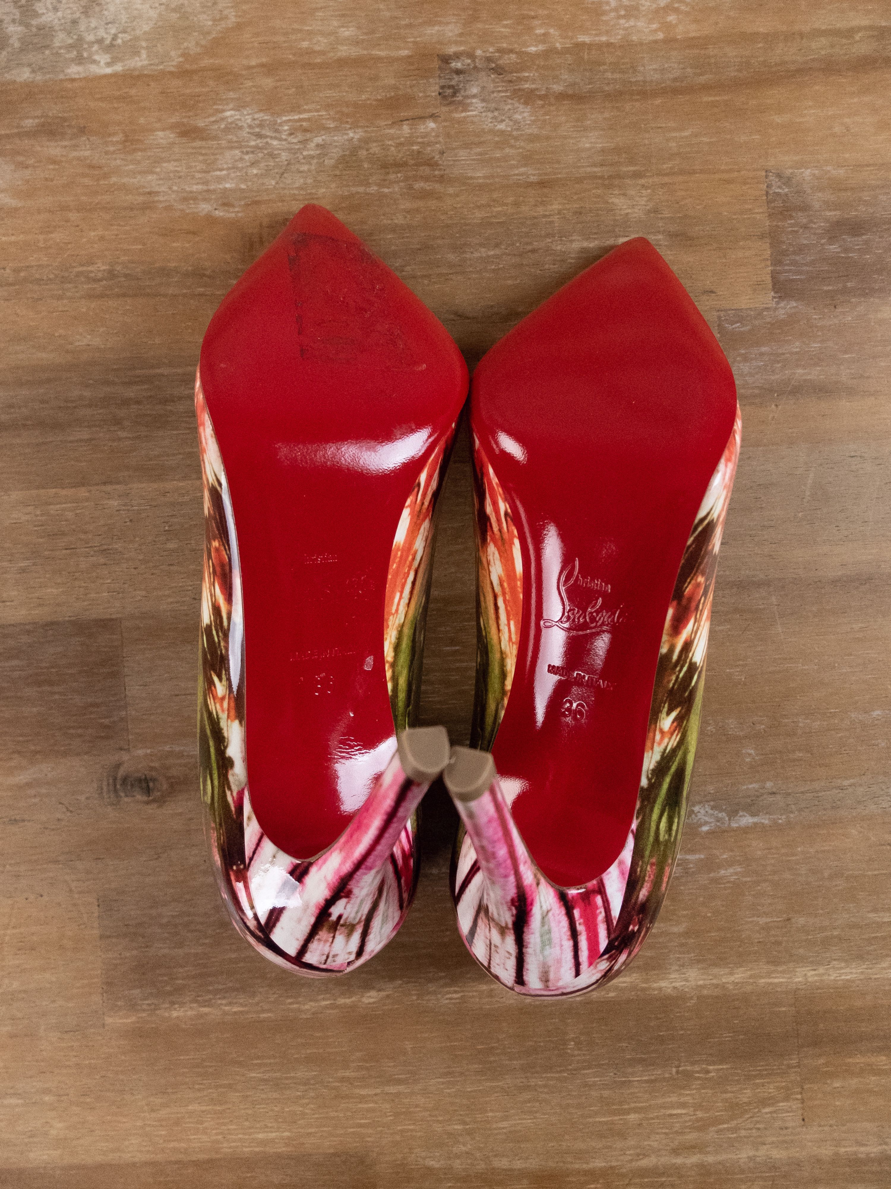 Christian Louboutin CHRISTIAN LOUBOUTIN Pigalle Bazin patent leather pumps 36 6 Size US 6 / IT 36 - 5 Thumbnail