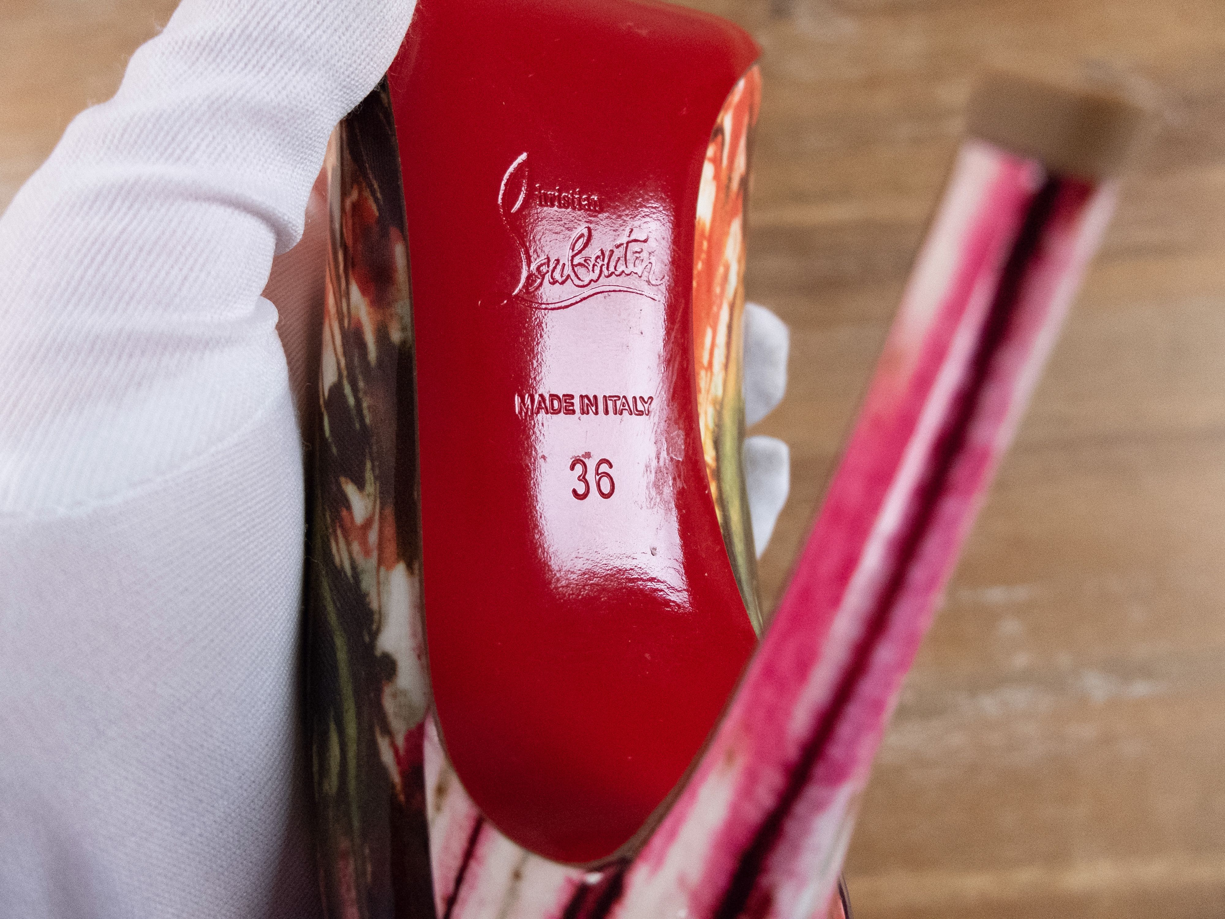 Christian Louboutin CHRISTIAN LOUBOUTIN Pigalle Bazin patent leather pumps 36 6 Size US 6 / IT 36 - 7 Thumbnail