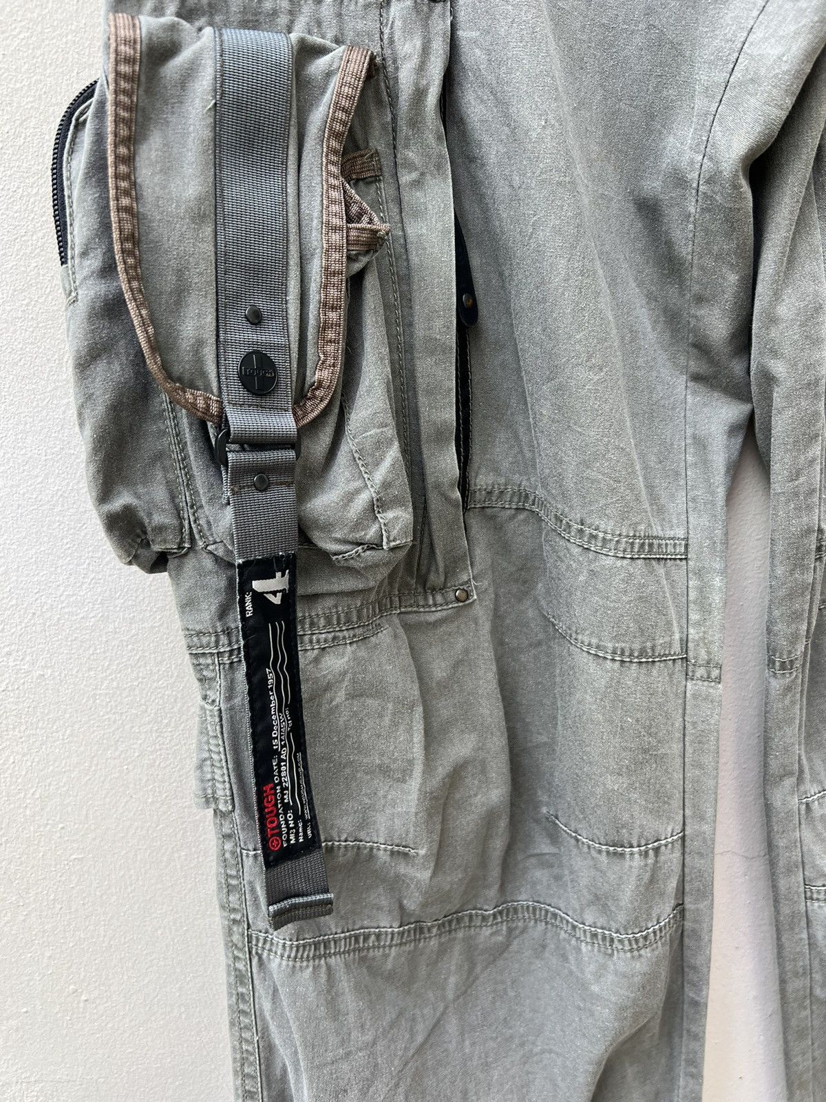 Vintage Vintage Tough Jeans Smith Baggy Tactical Cargo Trouser Size US 30 / EU 46 - 9 Thumbnail