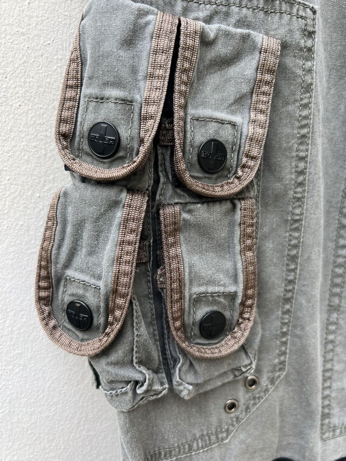 Vintage Vintage Tough Jeans Smith Baggy Tactical Cargo Trouser Size US 30 / EU 46 - 16 Thumbnail