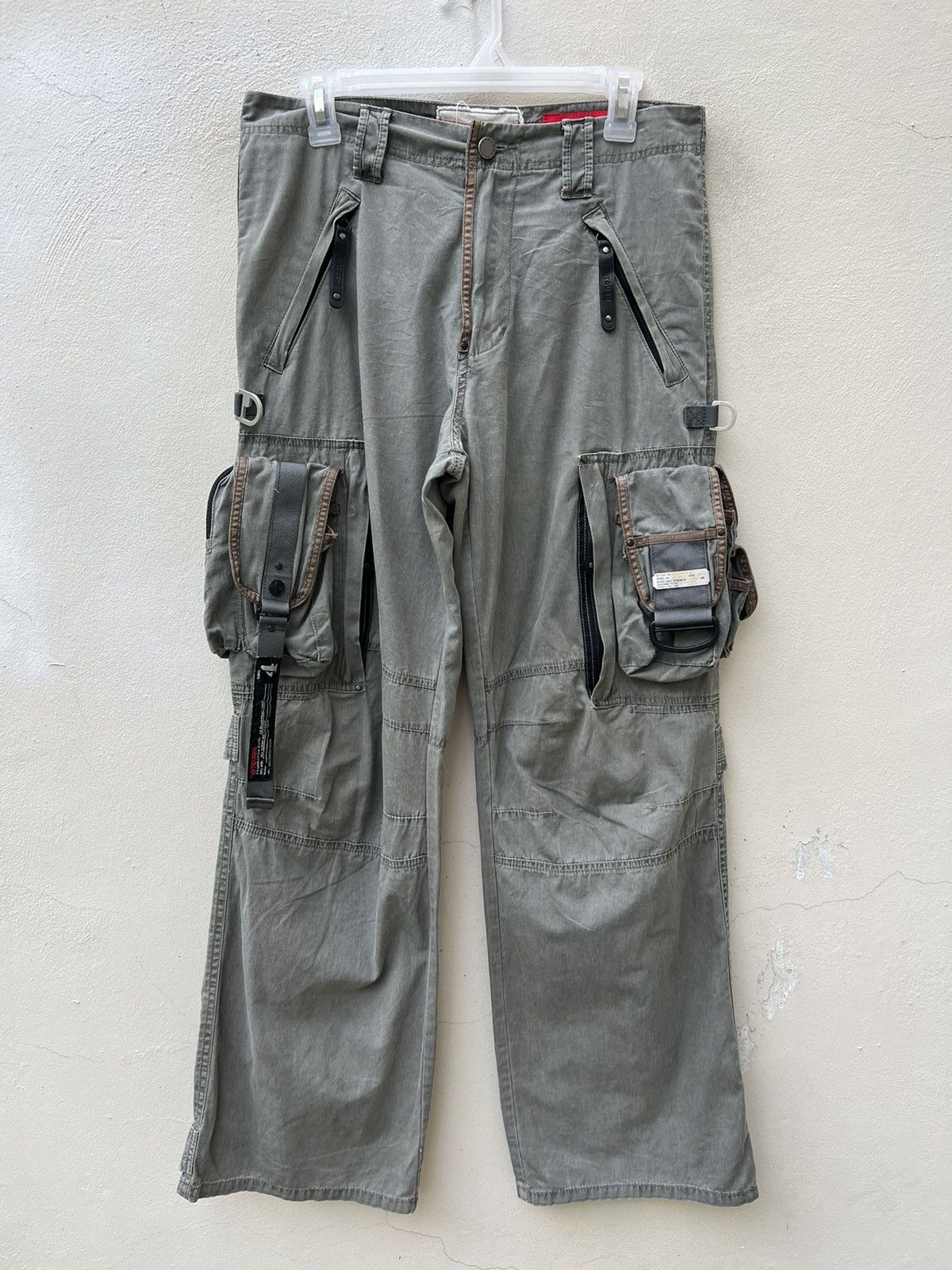 Vintage Vintage Tough Jeans Smith Baggy Tactical Cargo Trouser Size US 30 / EU 46 - 6 Thumbnail