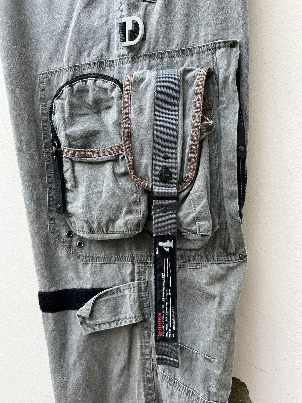 Vintage Vintage Tough Jeans Smith Baggy Tactical Cargo Trouser Size US 30 / EU 46 - 24 Thumbnail