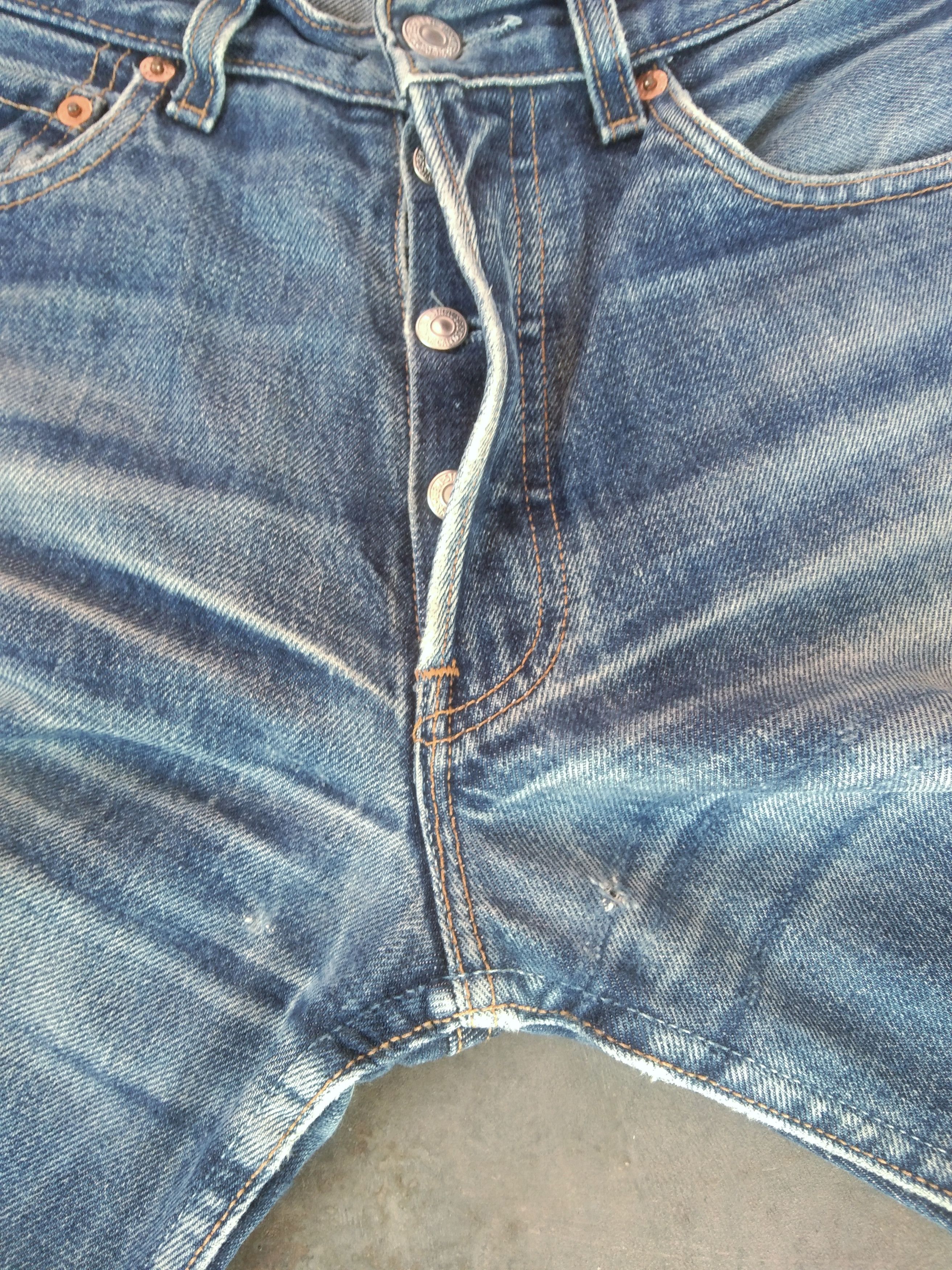 Levi's × Vintage 90s Vintage Levis 501 Rusty Wash Distressed Jeans 27x31 Size US 27 - 8 Thumbnail