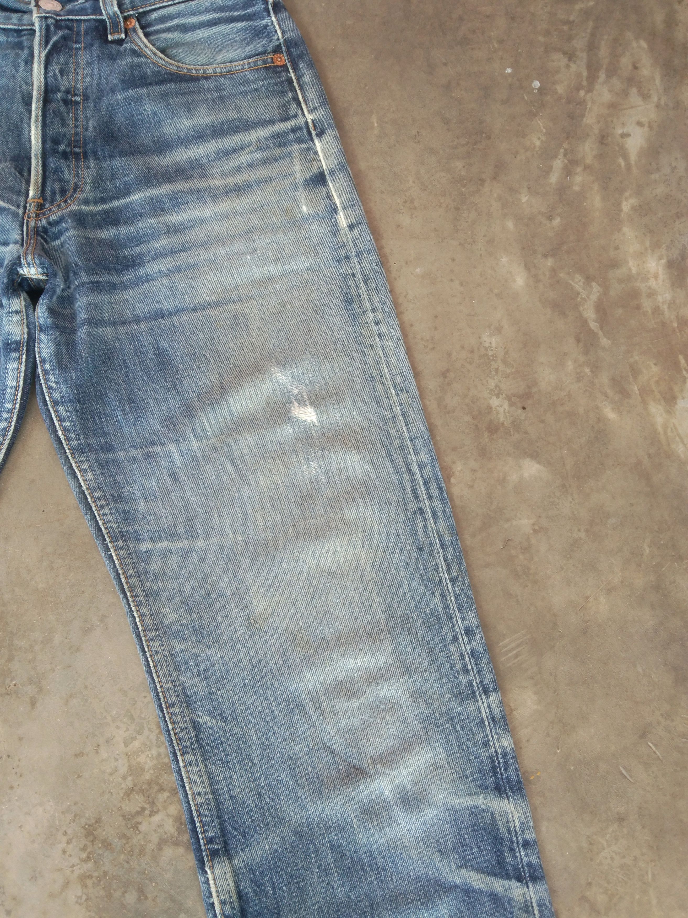Levi's × Vintage 90s Vintage Levis 501 Rusty Wash Distressed Jeans 27x31 Size US 27 - 6 Thumbnail