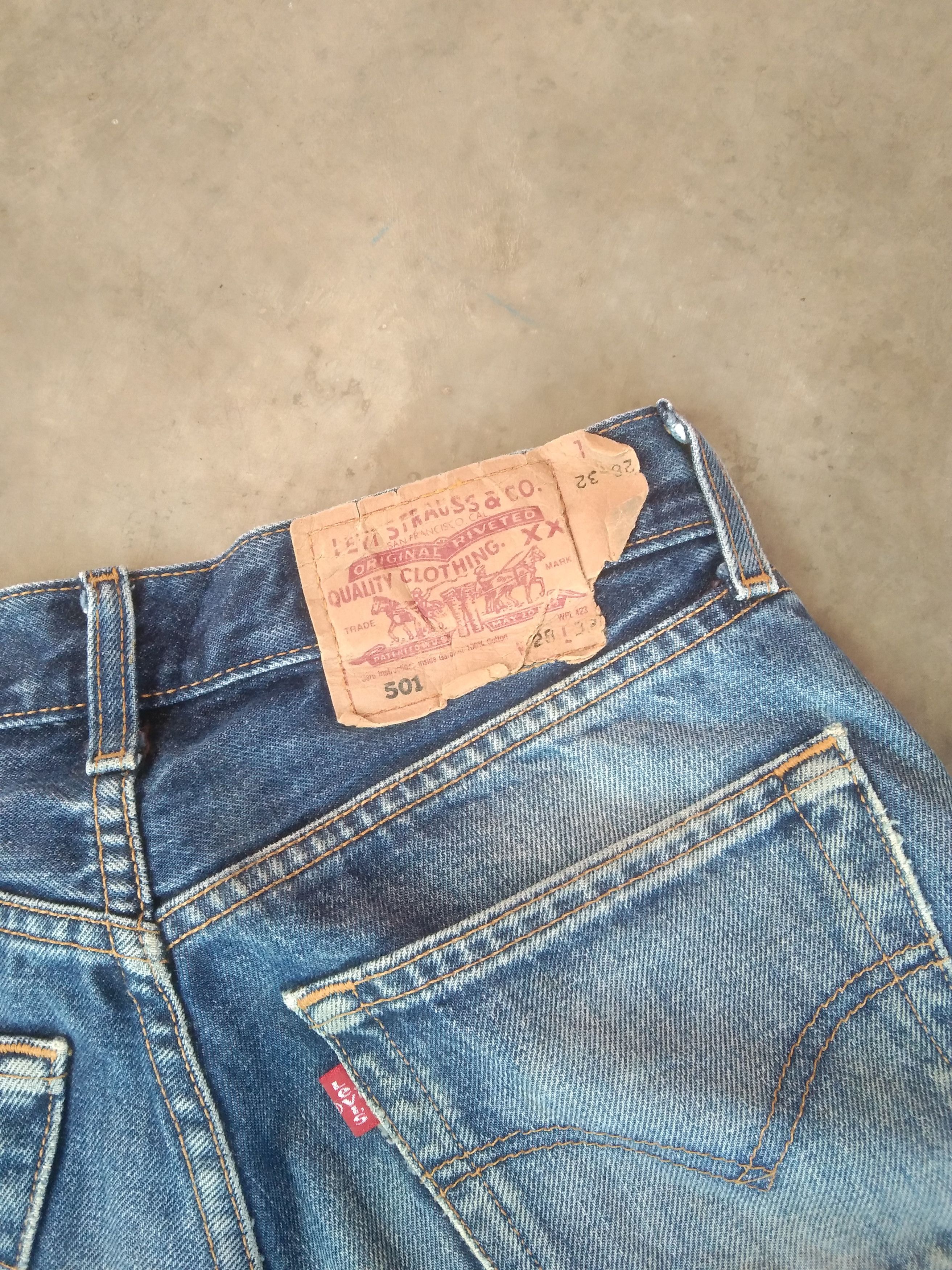 Levi's × Vintage 90s Vintage Levis 501 Rusty Wash Distressed Jeans 27x31 Size US 27 - 5 Thumbnail