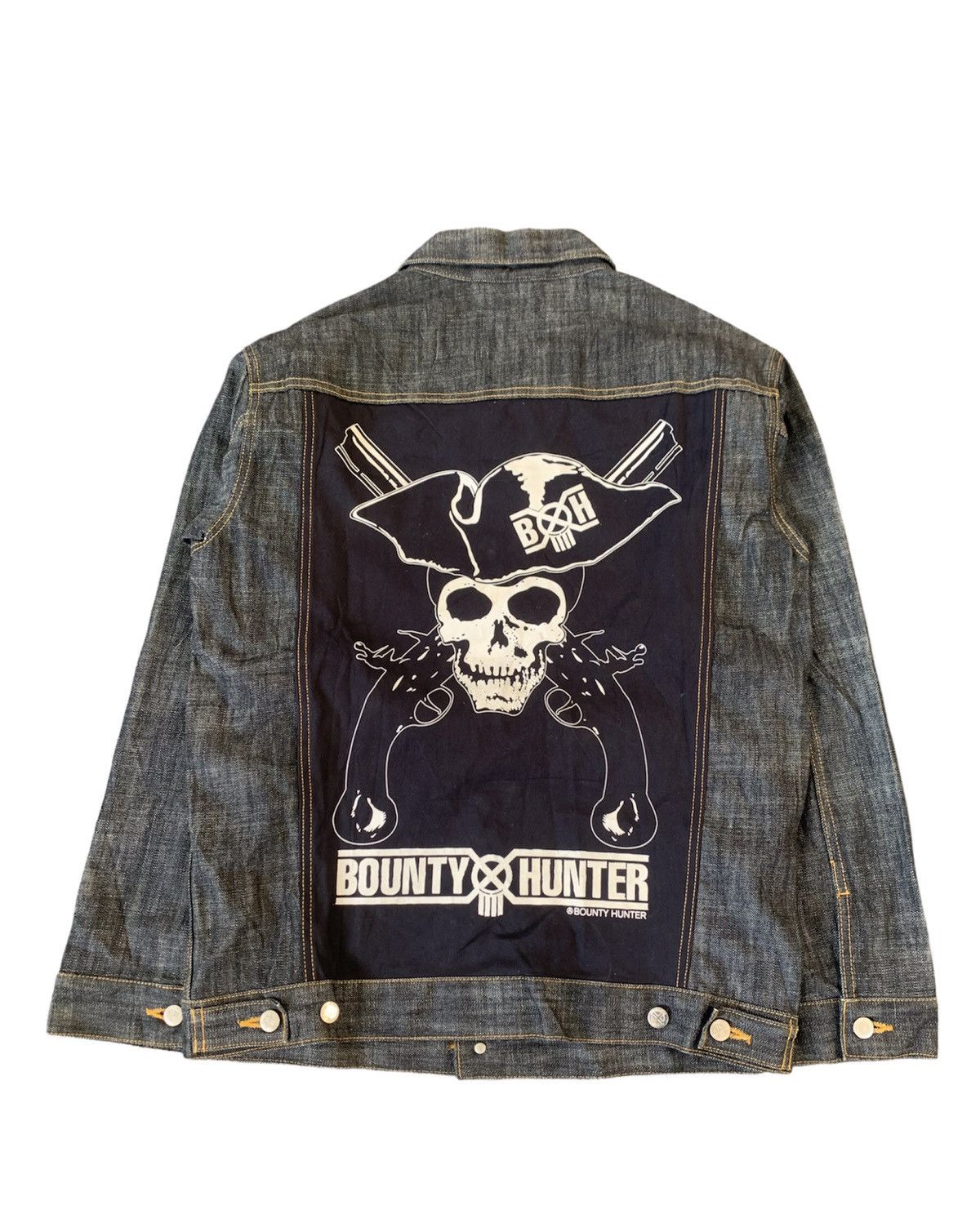 Bounty Hunter × Japanese Brand Bounty Hunter Skull Logo Jean Jacket Size US L / EU 52-54 / 3 - 8 Thumbnail