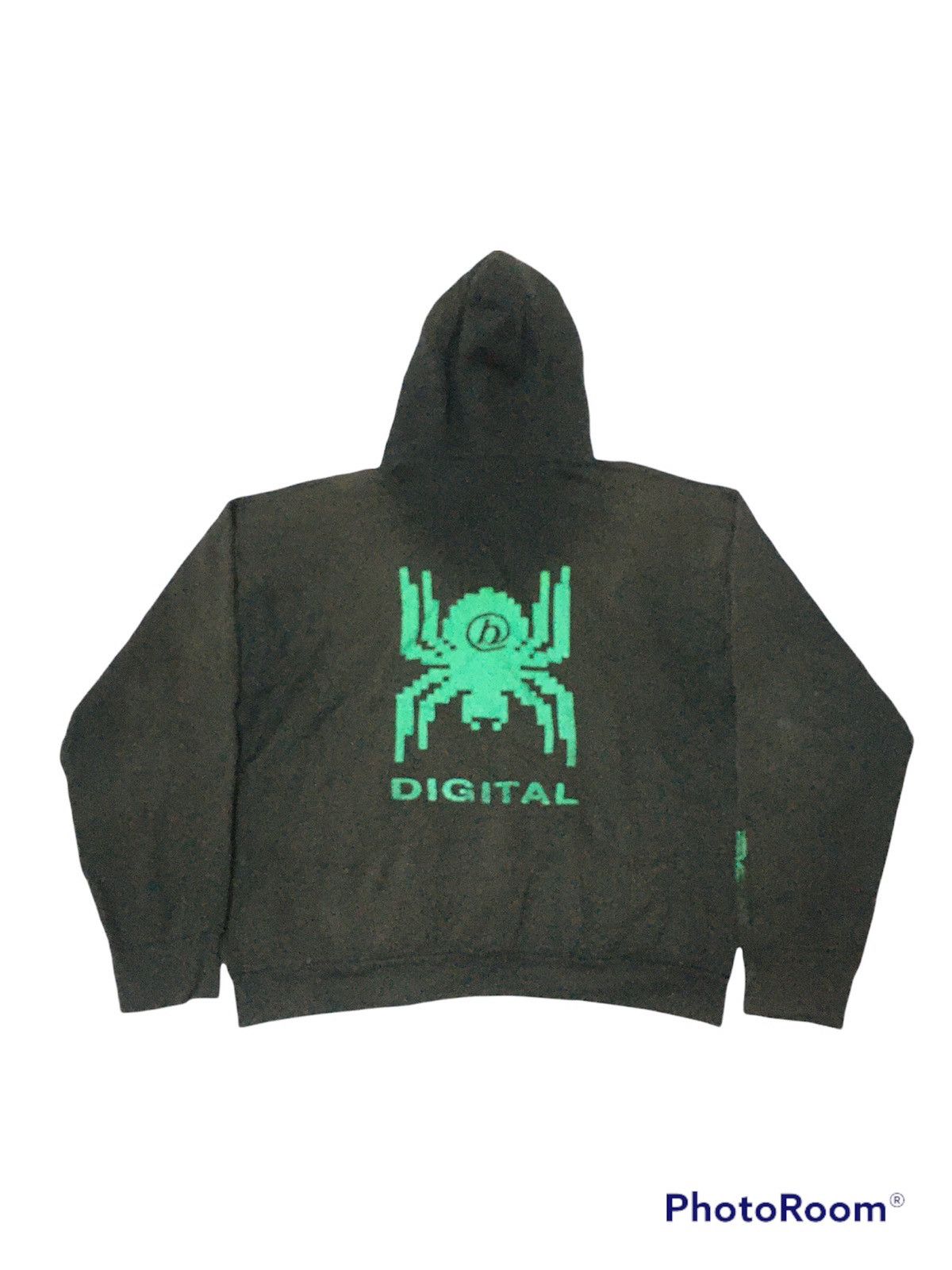Vintage Vintage Thrashed Binary Digital Sun Faded Hoodie Size US L / EU 52-54 / 3 - 1 Thumbnail