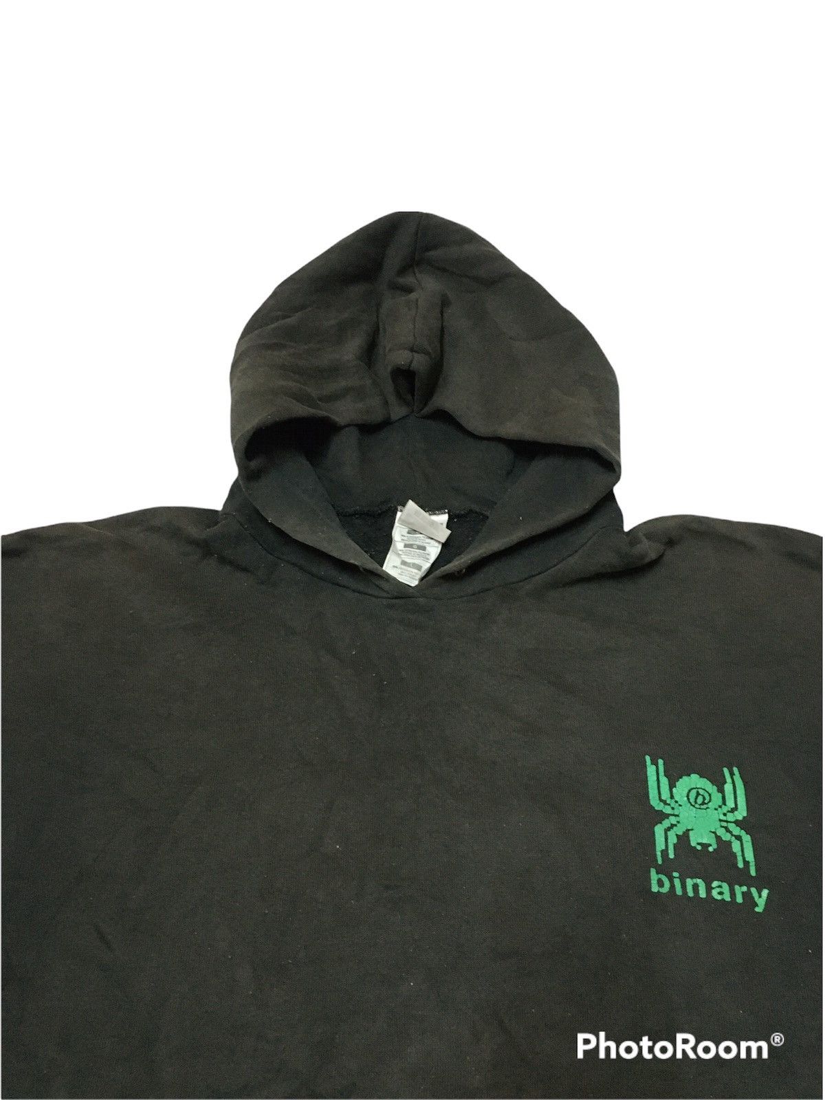 Vintage Vintage Thrashed Binary Digital Sun Faded Hoodie Size US L / EU 52-54 / 3 - 5 Thumbnail