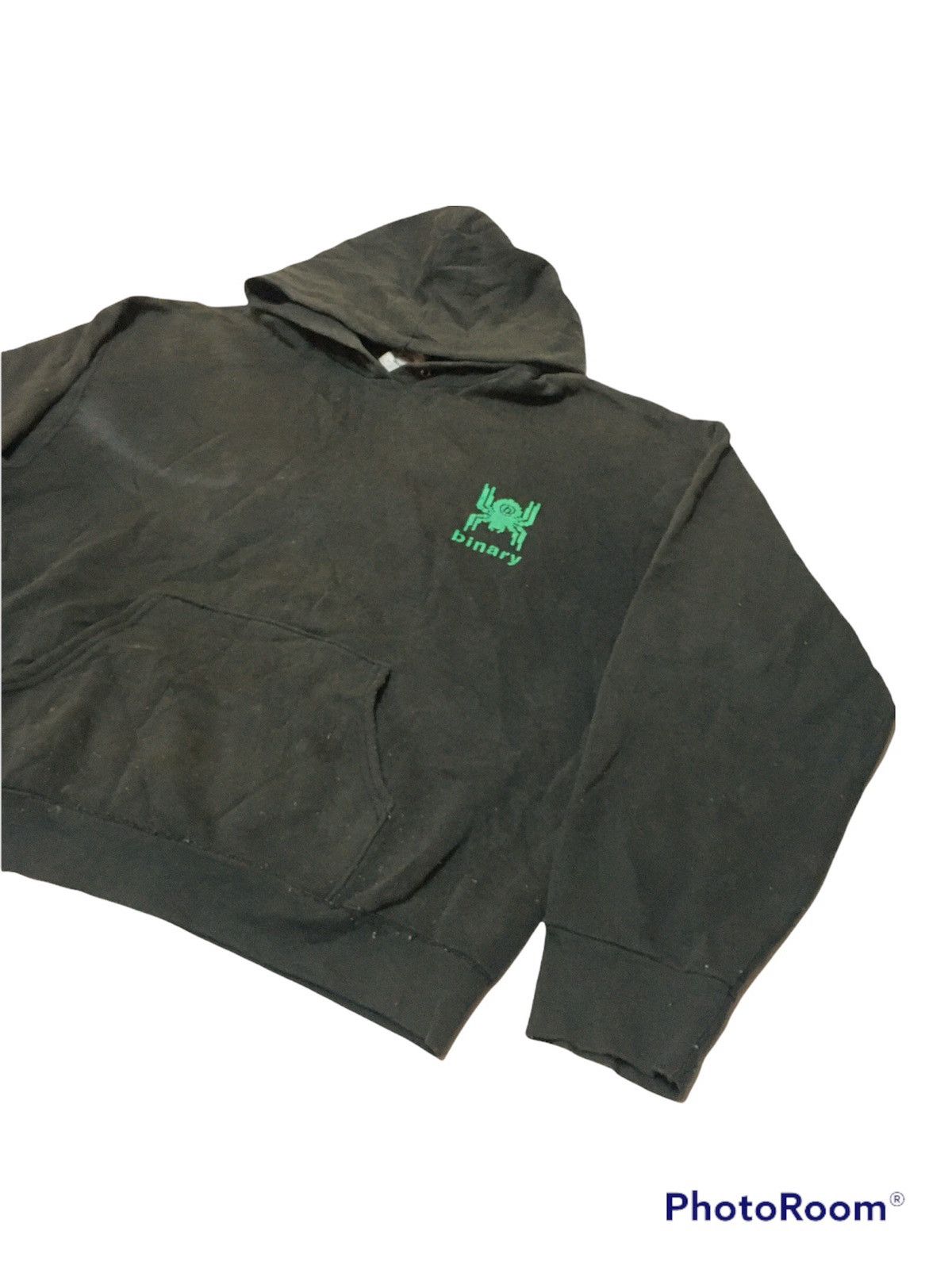 Vintage Vintage Thrashed Binary Digital Sun Faded Hoodie Size US L / EU 52-54 / 3 - 6 Thumbnail