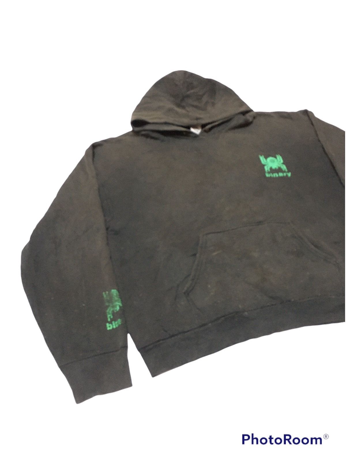 Vintage Vintage Thrashed Binary Digital Sun Faded Hoodie Size US L / EU 52-54 / 3 - 2 Thumbnail