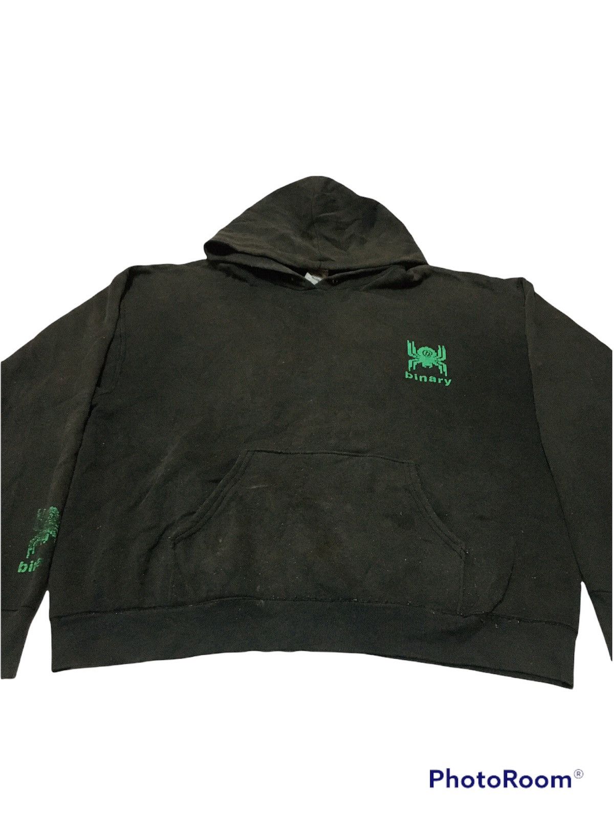 Vintage Vintage Thrashed Binary Digital Sun Faded Hoodie Size US L / EU 52-54 / 3 - 3 Thumbnail