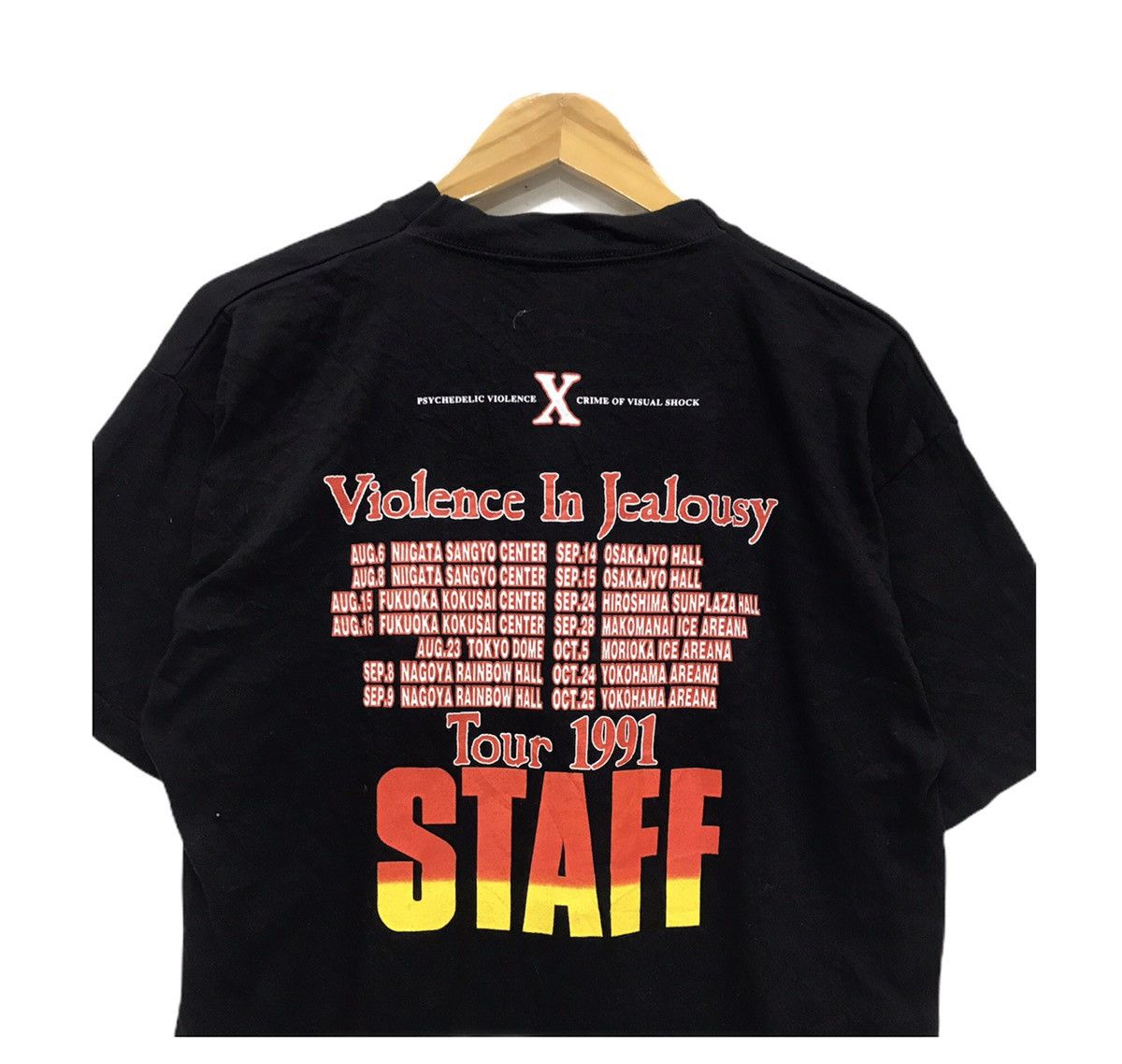 Band Tees × Vintage Rare‼️1991 Violence In Jealousy X Japan vintage rock tee Size US L / EU 52-54 / 3 - 1 Thumbnail