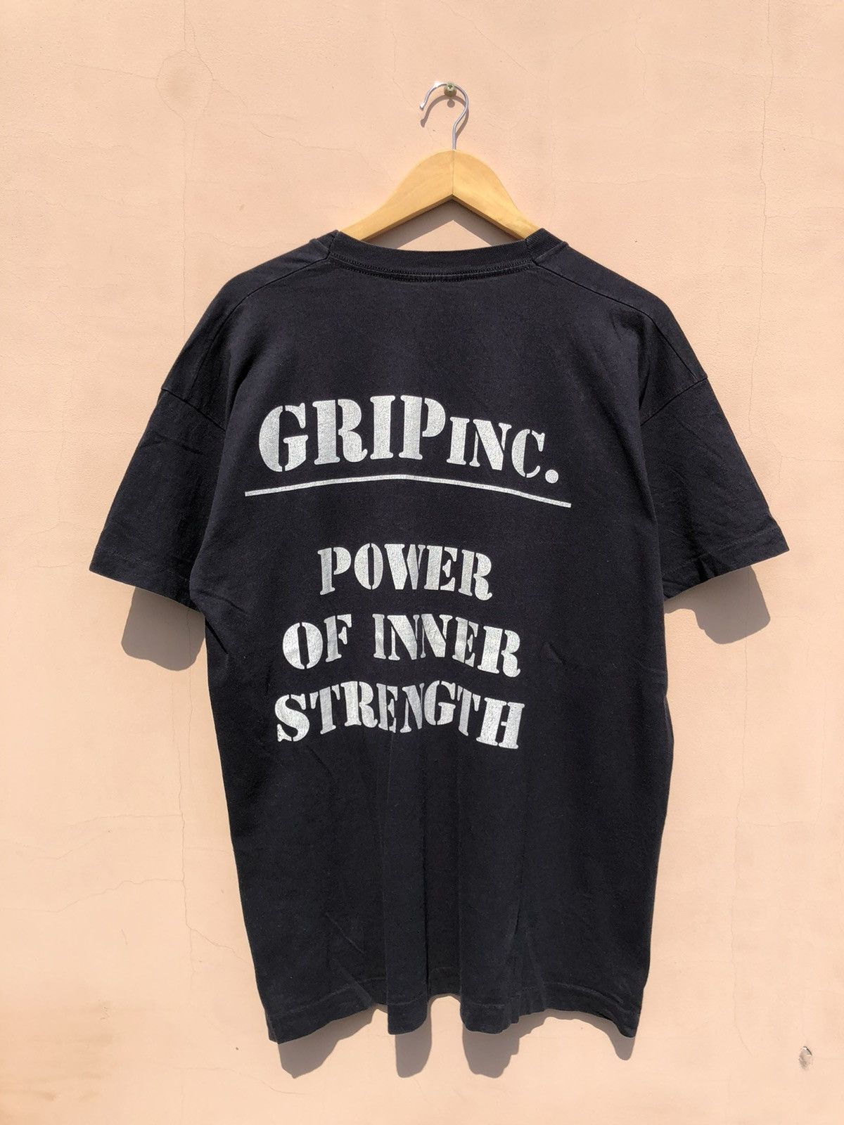 Band Tees Vintage 90s Grip Inc. Power of Inner Strength Black Tee Size US XL / EU 56 / 4 - 2 Thumbnail