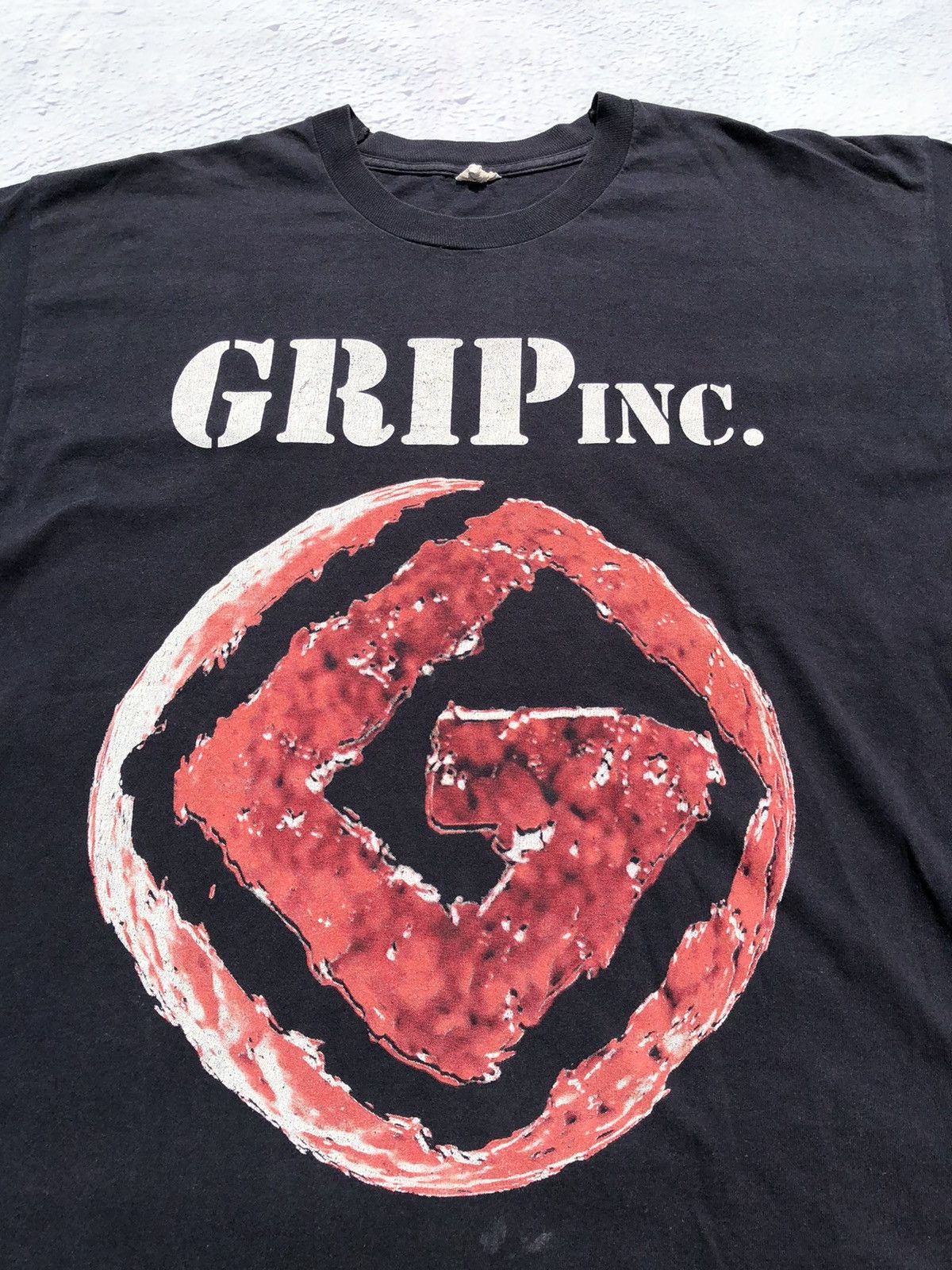 Band Tees Vintage 90s Grip Inc. Power of Inner Strength Black Tee Size US XL / EU 56 / 4 - 4 Thumbnail