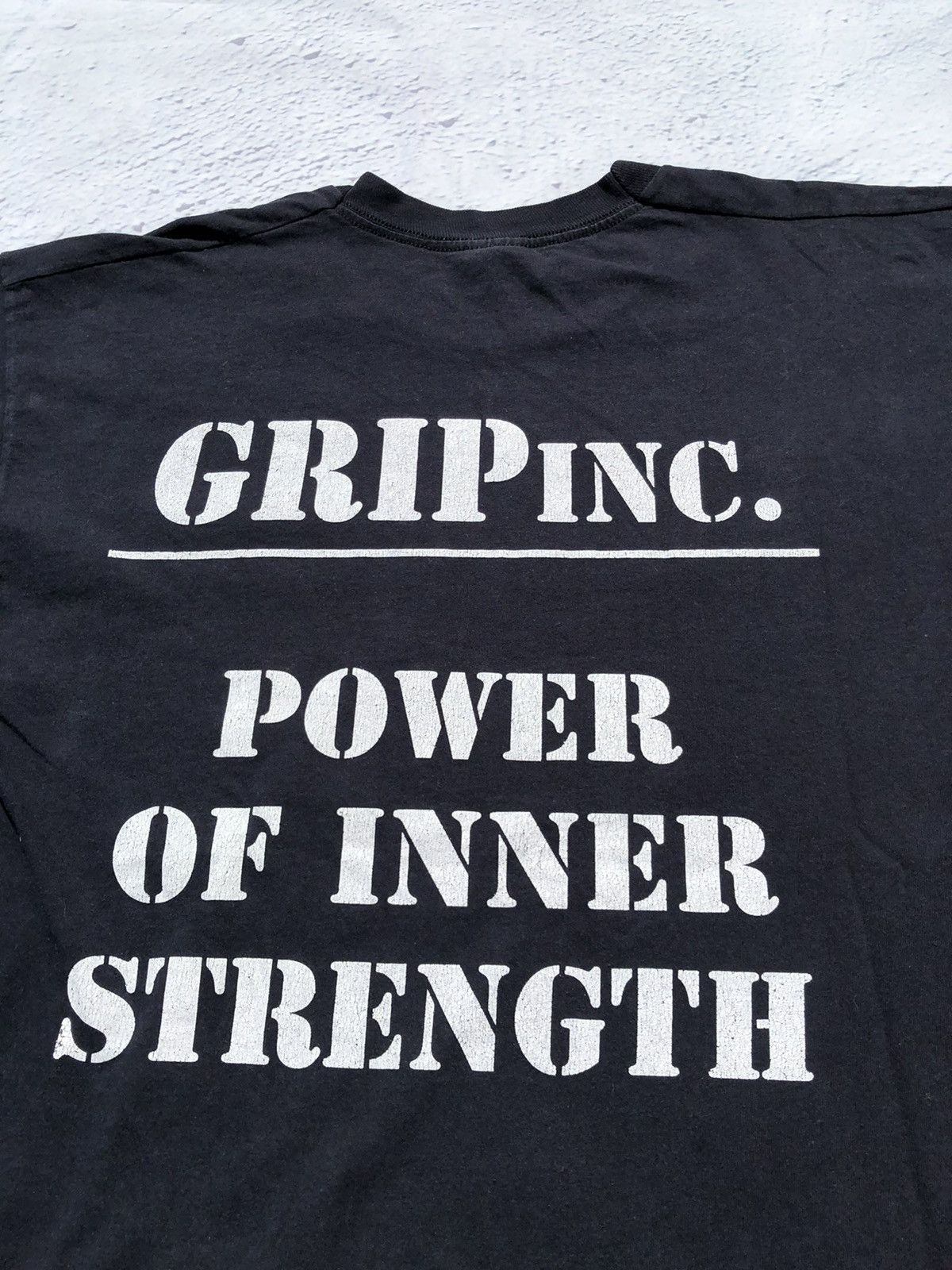 Band Tees Vintage 90s Grip Inc. Power of Inner Strength Black Tee Size US XL / EU 56 / 4 - 15 Thumbnail