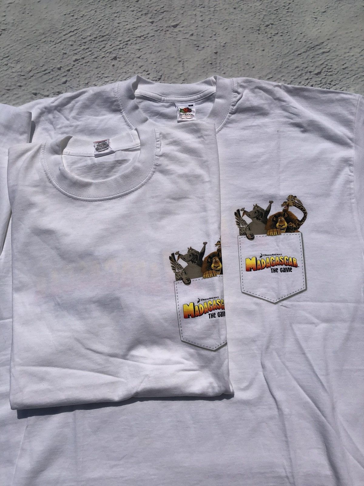 Cartoon Network Vintage 2005 Madagascar The Game DreamWorks White Tee Size US M / EU 48-50 / 2 - 13 Thumbnail