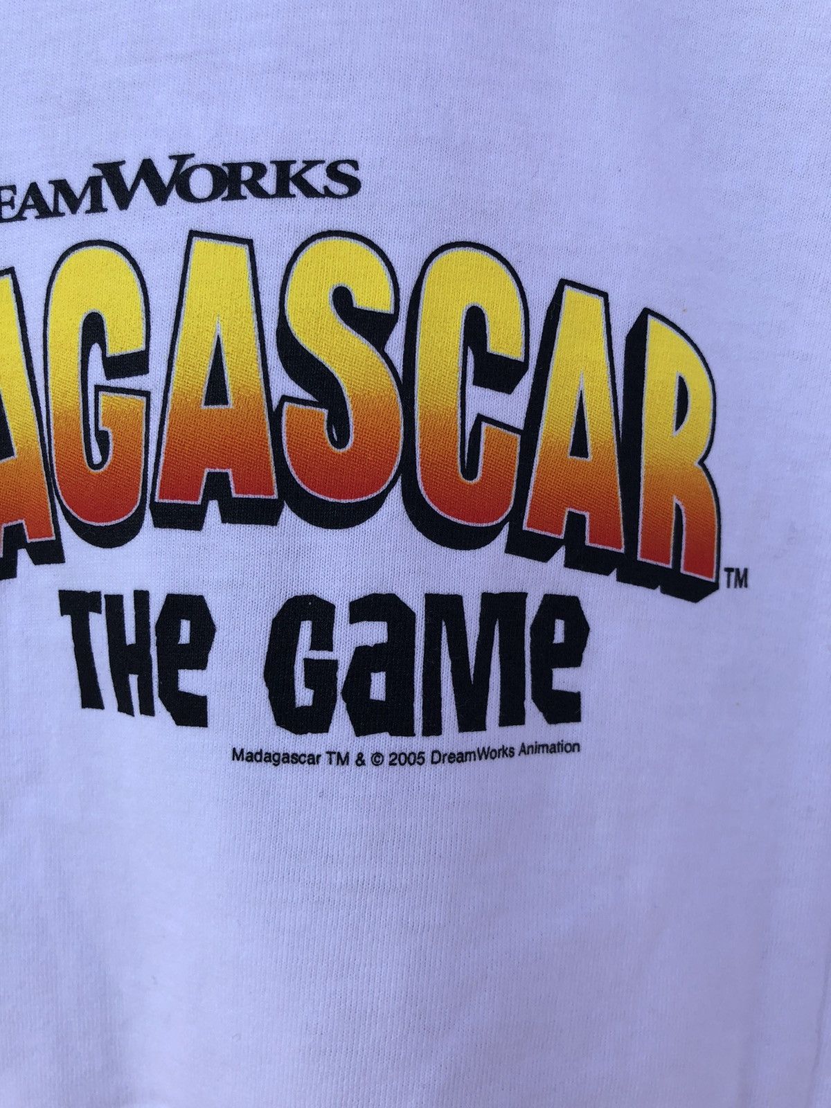 Cartoon Network Vintage 2005 Madagascar The Game DreamWorks White Tee Size US M / EU 48-50 / 2 - 11 Thumbnail