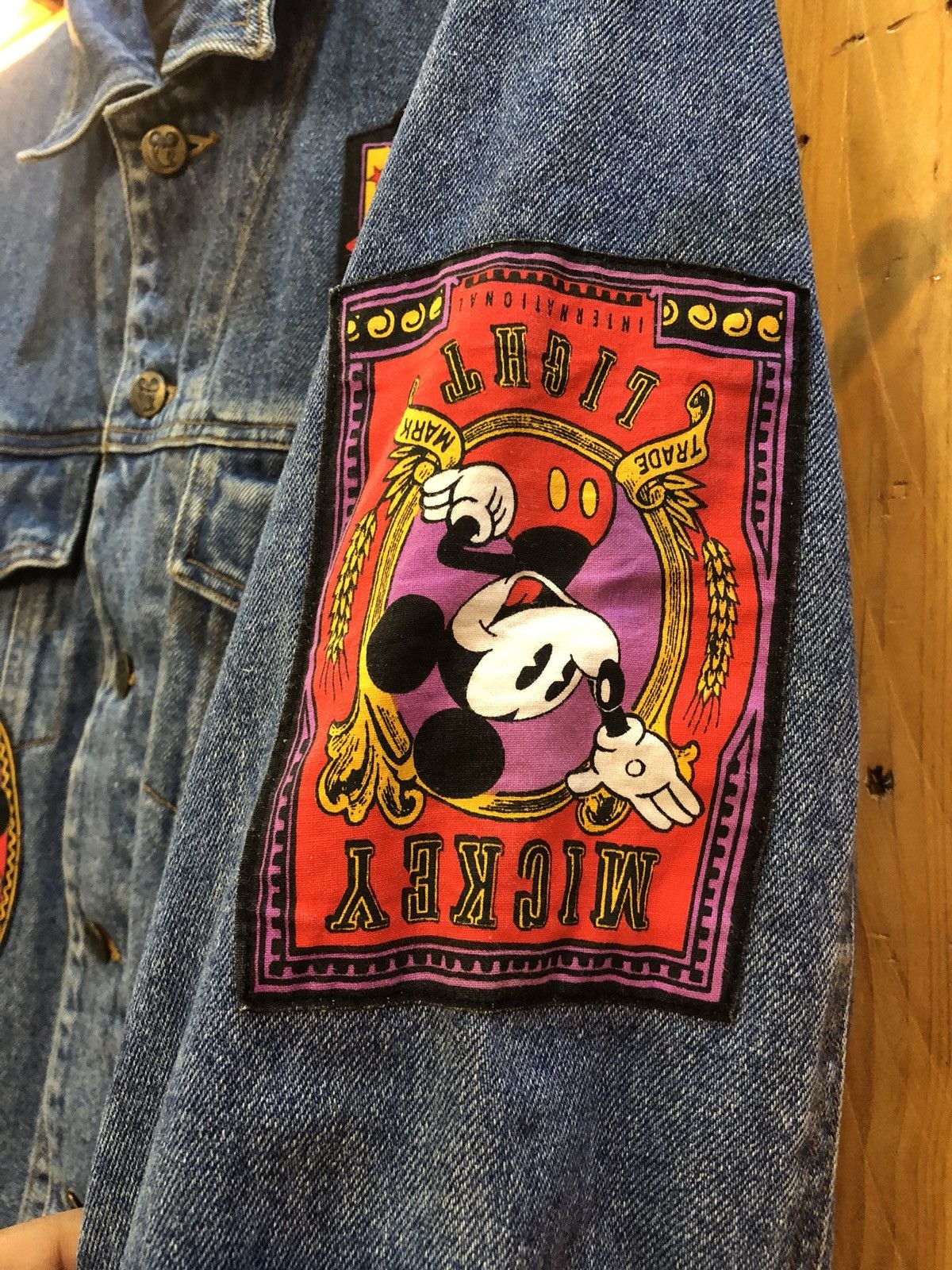 Disney × Mickey & Co. × Vintage Mickey Mouse Denim Jeans Jacket Size US M / EU 48-50 / 2 - 3 Thumbnail