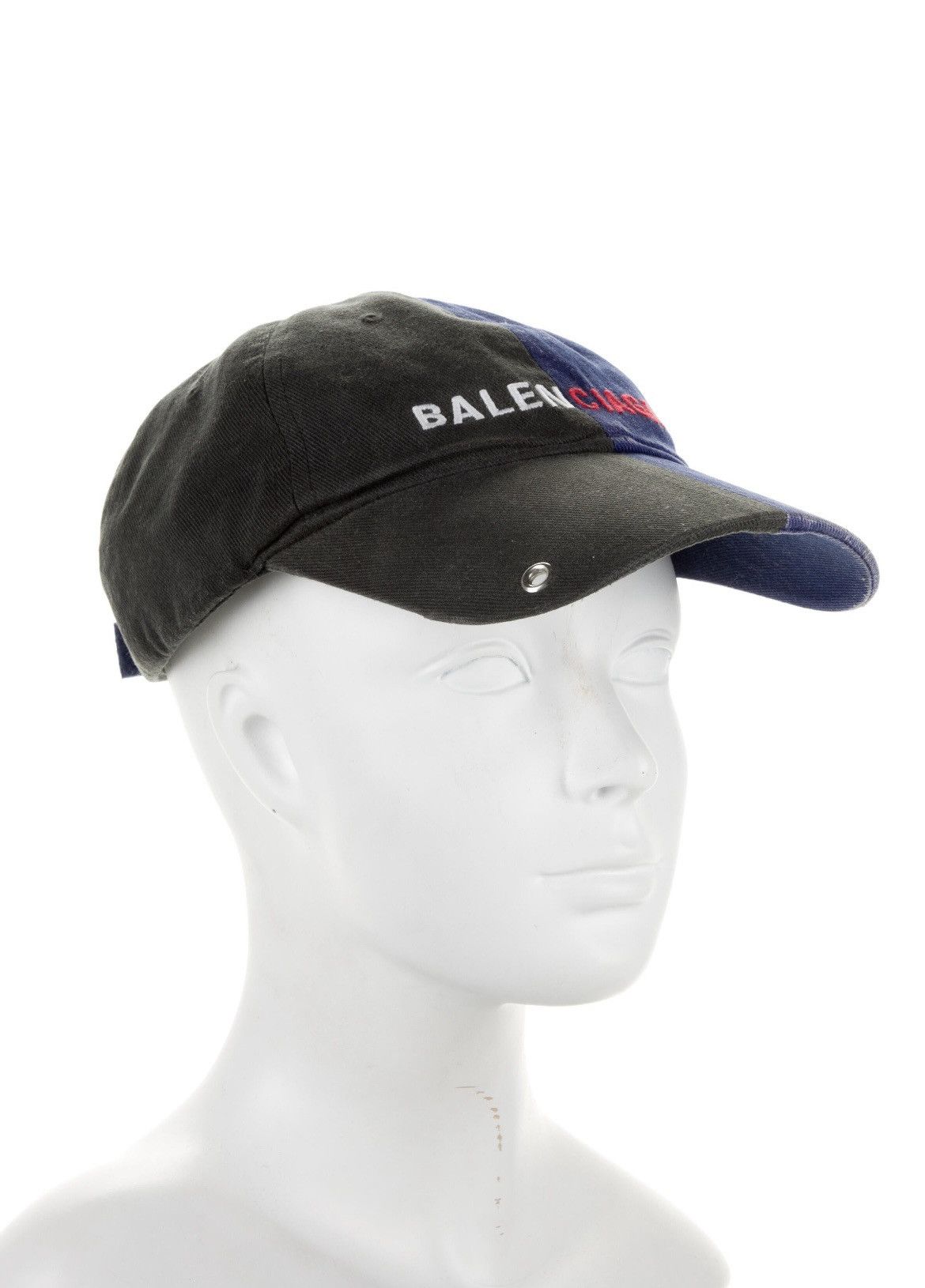 image of Balenciaga 50 50 Cap in Black, Men's