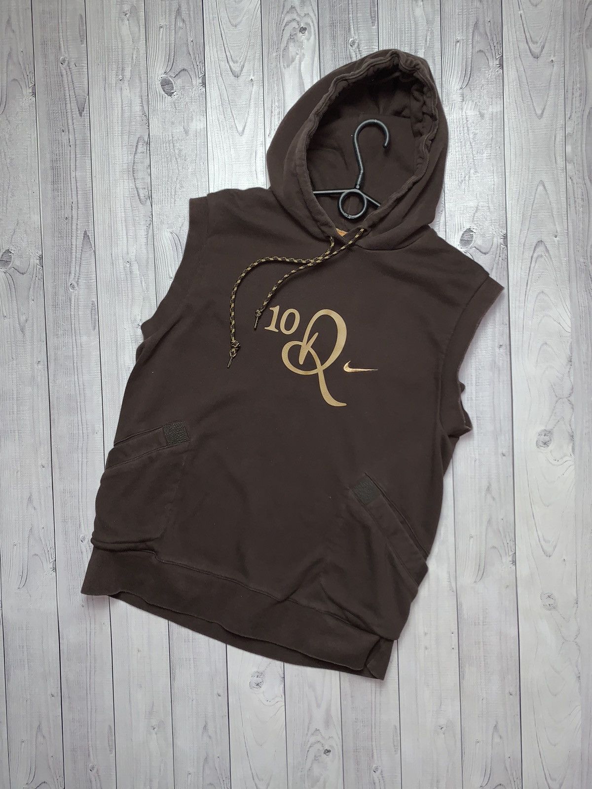 Nike × Vintage Vintage Nike Brown vest Ronaldinho 10 size S big logo Size US S / EU 44-46 / 1 - 1 Thumbnail