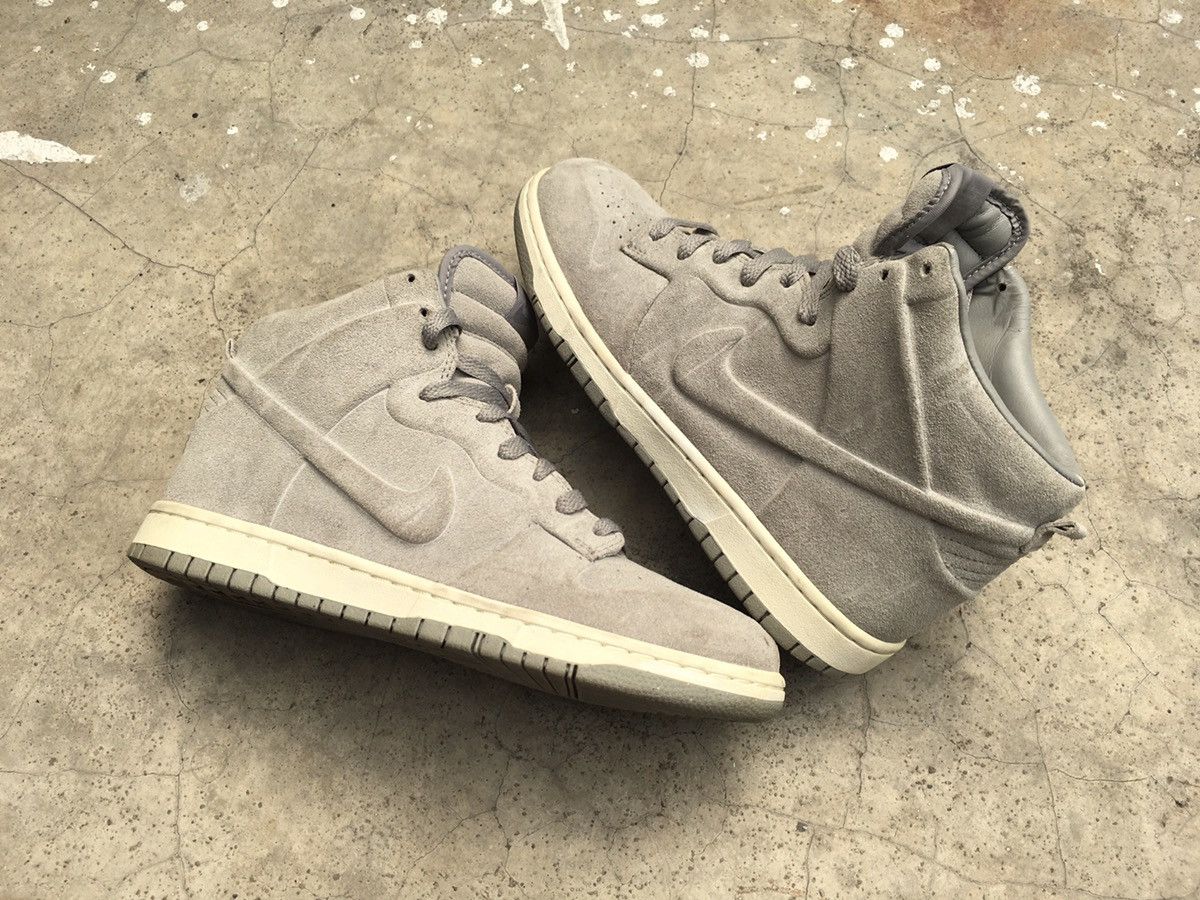 Nike Nike Dunk High Skinny VT Premium Medium Grey Wmns Size US 7.5 / EU 40-41 - 5 Thumbnail