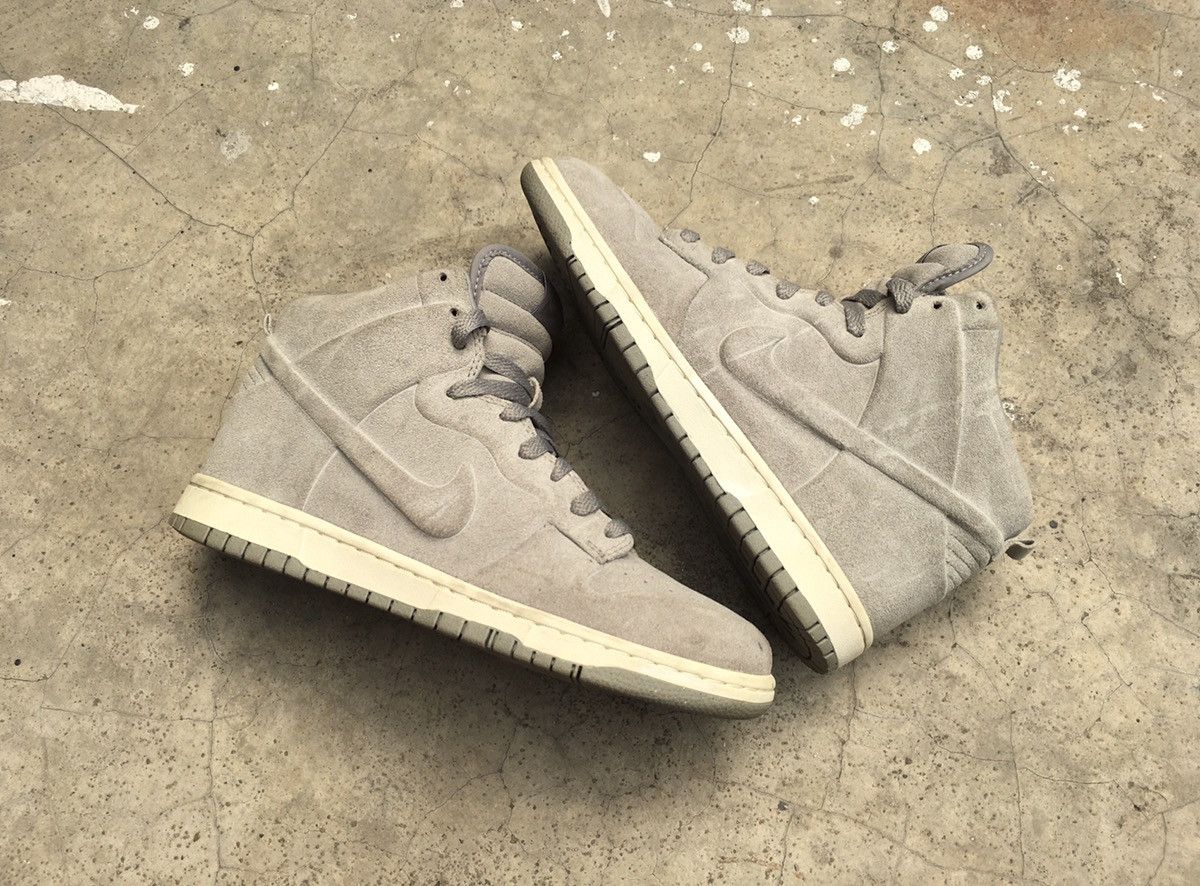 Nike Nike Dunk High Skinny VT Premium Medium Grey Wmns Size US 7.5 / EU 40-41 - 4 Thumbnail