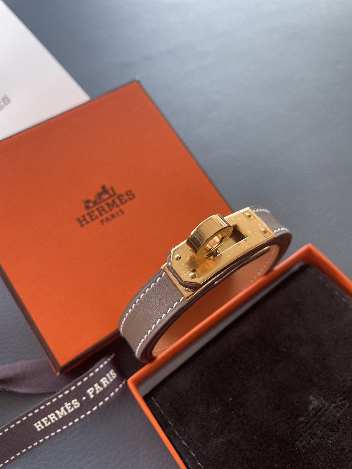 Hermes Sold Out Rare Iconic Brand New Kelly double leather bracelet Size ONE SIZE - 13 Thumbnail