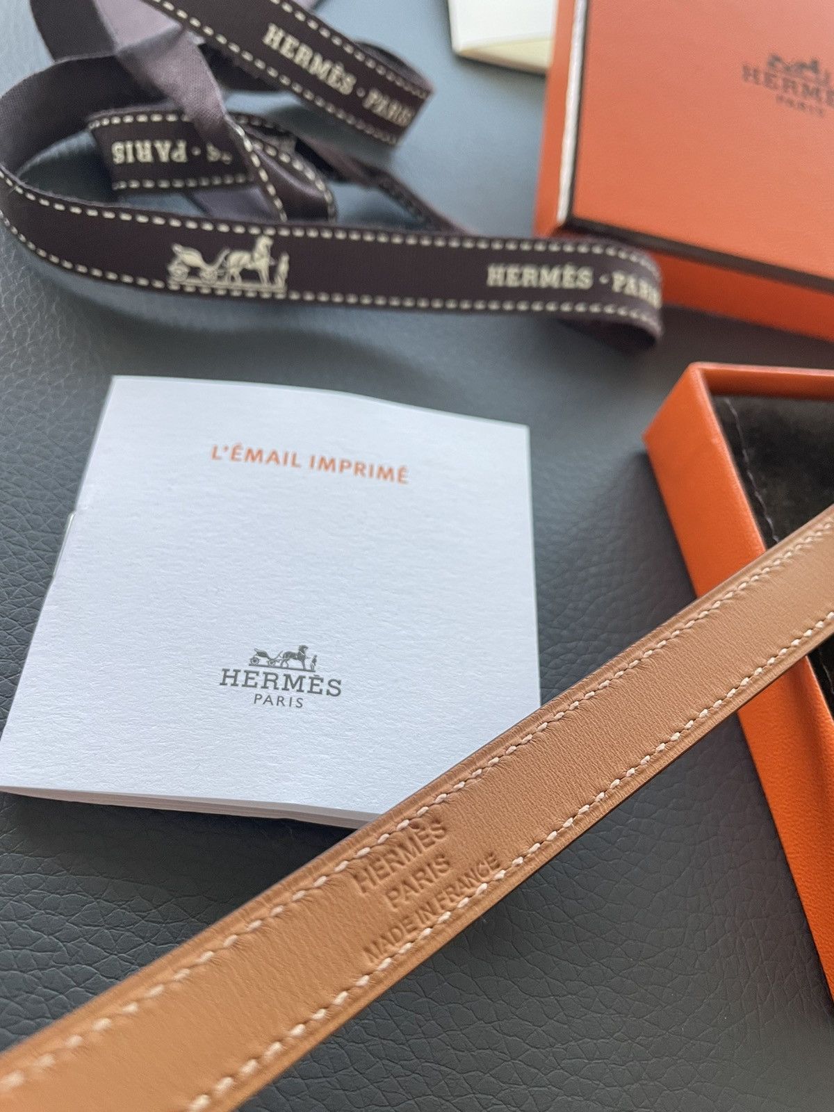 Hermes Sold Out Rare Iconic Brand New Kelly double leather bracelet Size ONE SIZE - 9 Thumbnail