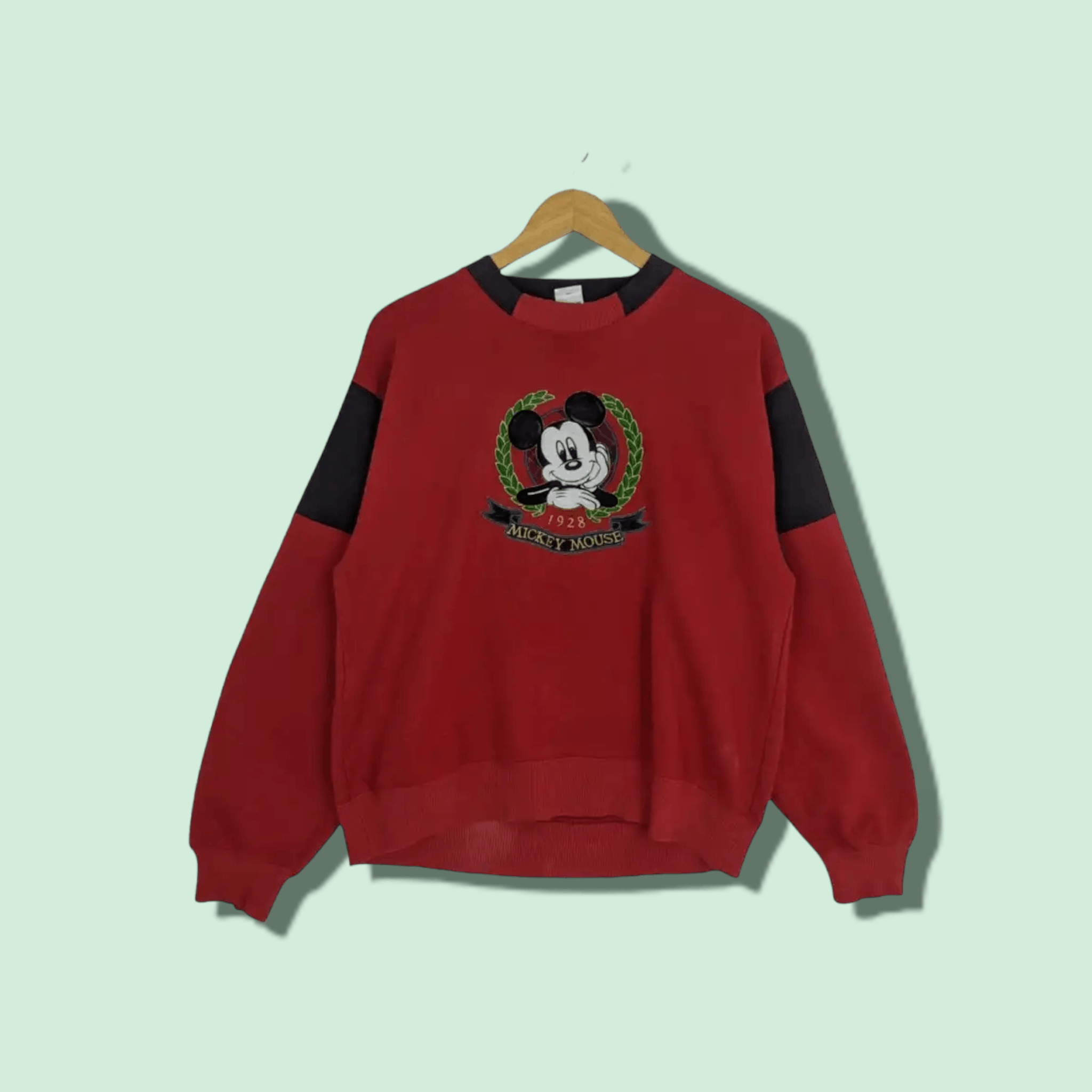 Mickey Mouse Vintage MICKEY MOUSE Jumper Sweatshirt Size US L / EU 52-54 / 3 - 1 Thumbnail