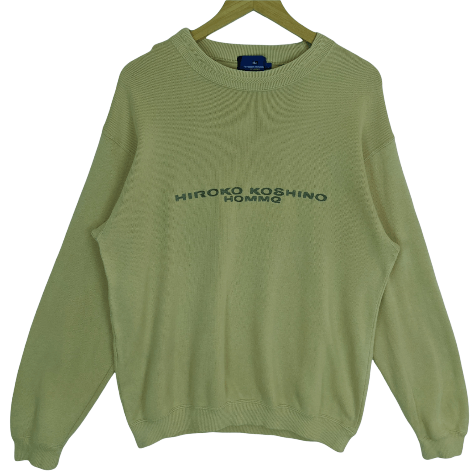 Hiroko Koshino Homme HIROKO KOSHINO Big Spell Out Jumper Sweatshirt Size US L / EU 52-54 / 3 - 2 Thumbnail