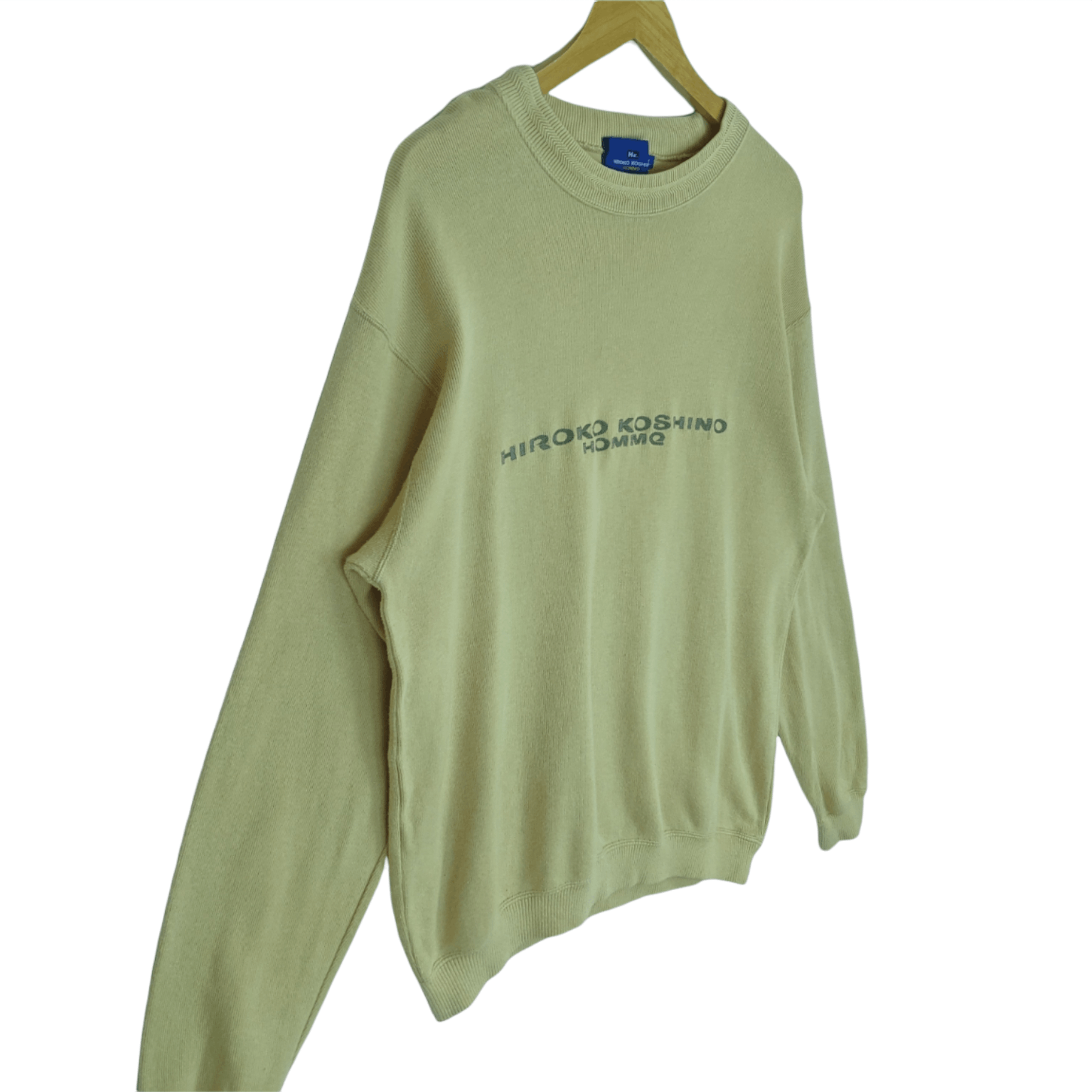 Hiroko Koshino Homme HIROKO KOSHINO Big Spell Out Jumper Sweatshirt Size US L / EU 52-54 / 3 - 3 Thumbnail