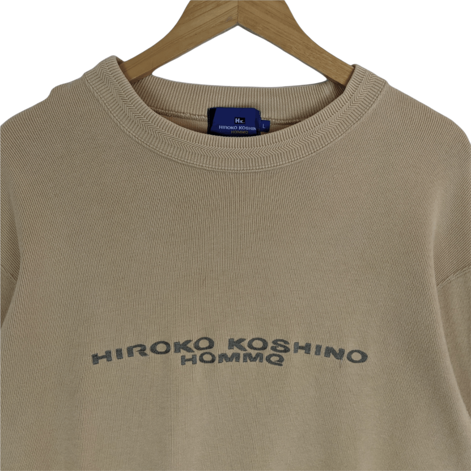 Hiroko Koshino Homme HIROKO KOSHINO Big Spell Out Jumper Sweatshirt Size US L / EU 52-54 / 3 - 4 Thumbnail