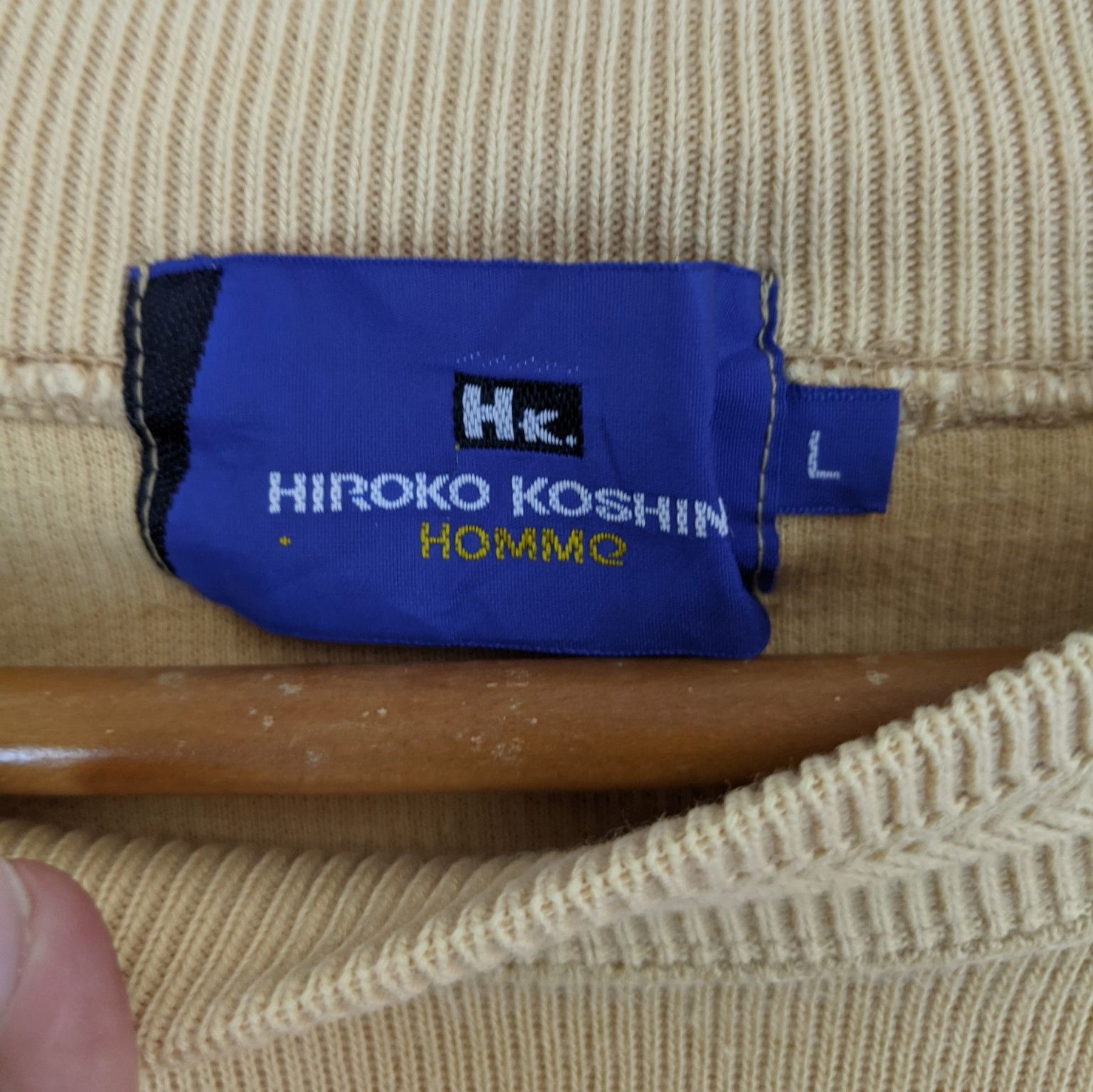 Hiroko Koshino Homme HIROKO KOSHINO Big Spell Out Jumper Sweatshirt Size US L / EU 52-54 / 3 - 8 Thumbnail
