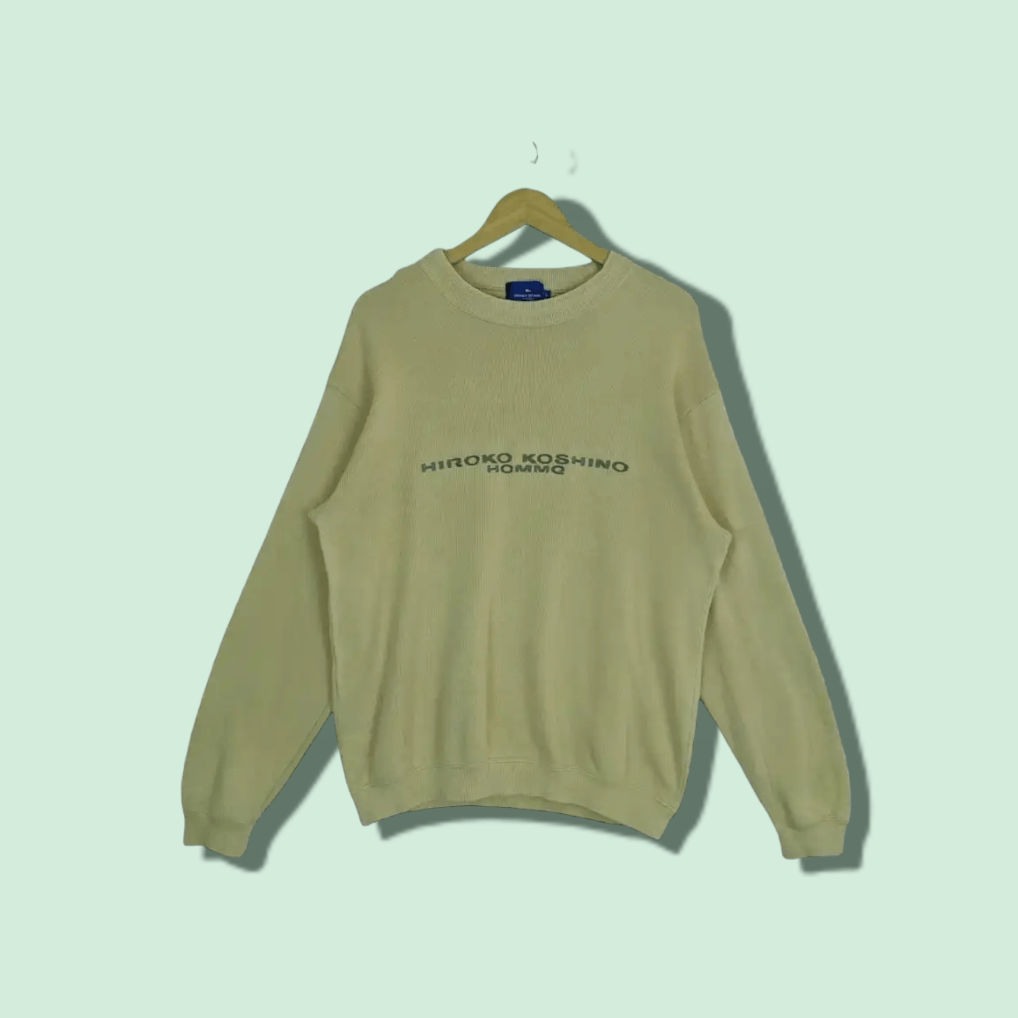 Hiroko Koshino Homme HIROKO KOSHINO Big Spell Out Jumper Sweatshirt Size US L / EU 52-54 / 3 - 1 Thumbnail