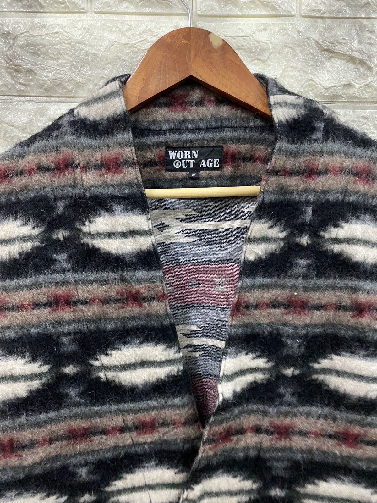 Japanese Brand Worn Out Age Mohair Navajo Jacket Size US M / EU 48-50 / 2 - 6 Thumbnail