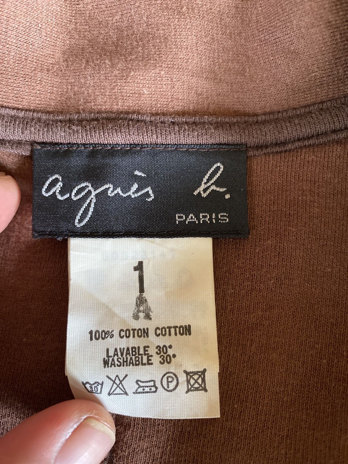 Issey Miyake × Vintage × agnes b. Agnes B. Brown Cotton Jacket Size S / US 4 / IT 40 - 8 Thumbnail