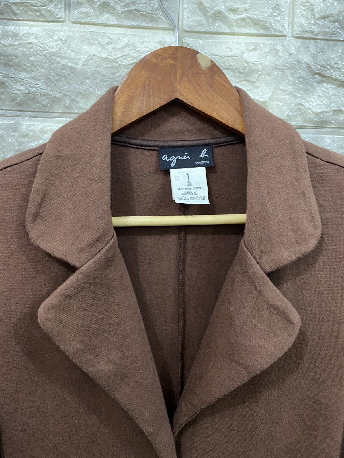 Issey Miyake × Vintage × agnes b. Agnes B. Brown Cotton Jacket Size S / US 4 / IT 40 - 7 Thumbnail