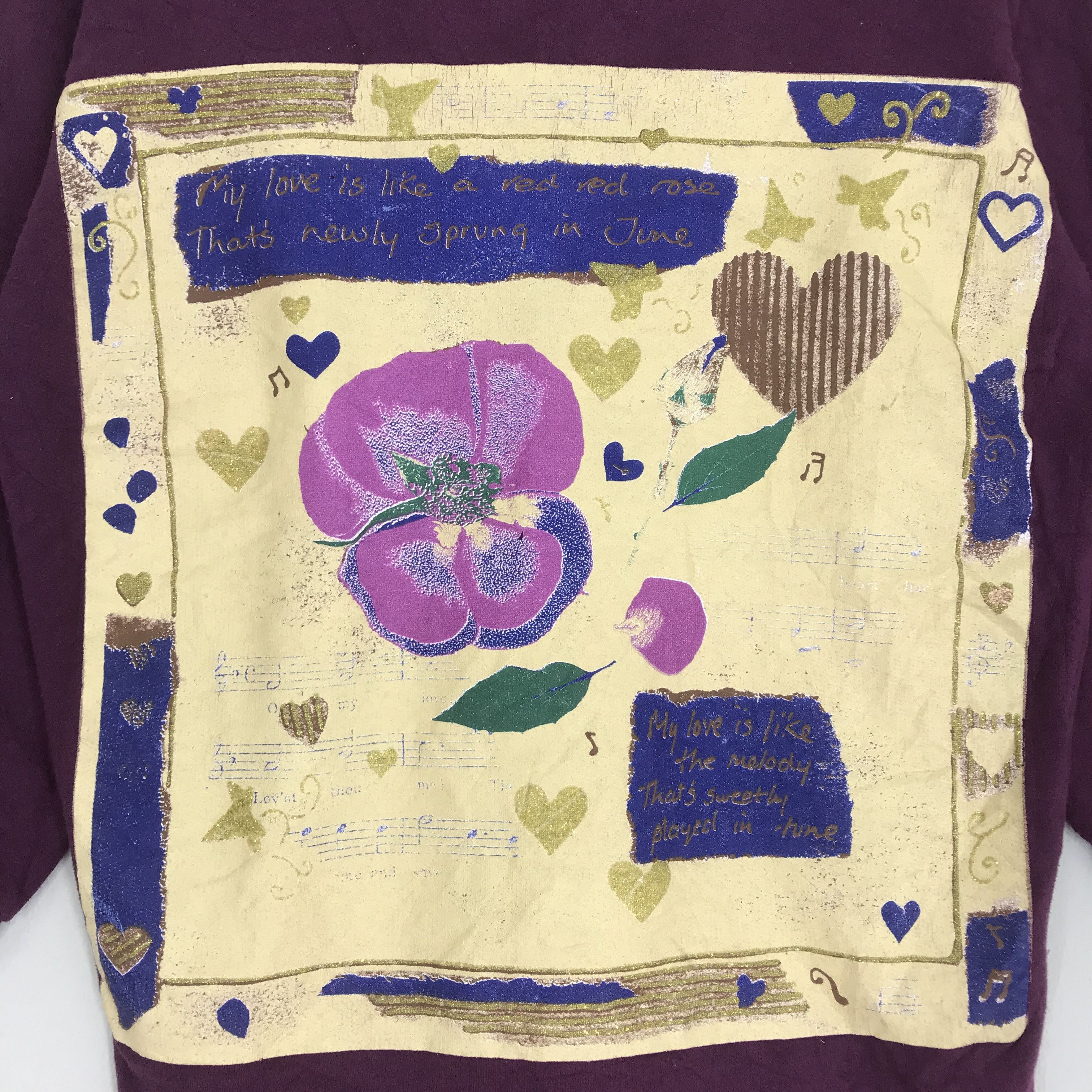 Arts & Science Vintage Retro Flower Graphics Art Custom Sweatshirt Size US M / EU 48-50 / 2 - 4 Thumbnail