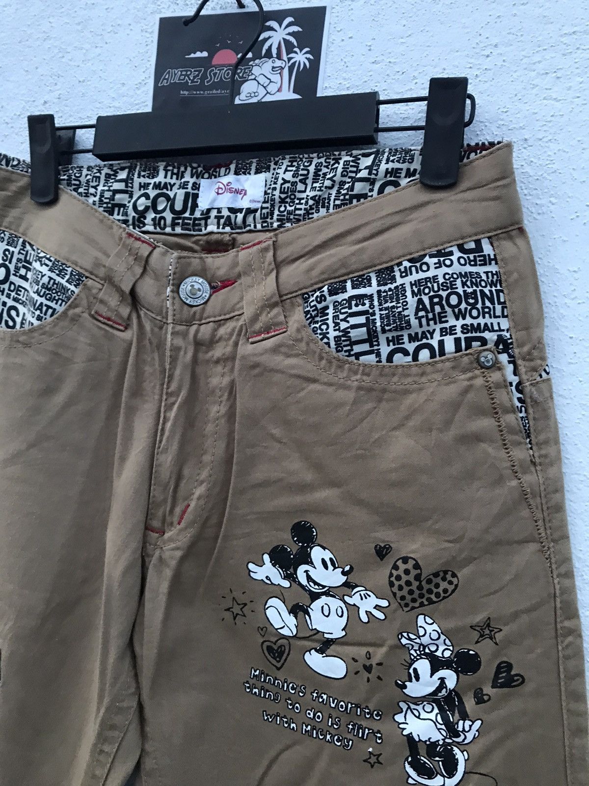 Disney × Mickey Mouse Disney Mickey Mouse Embroidered Pants Size US 28 / EU 44 - 4 Thumbnail