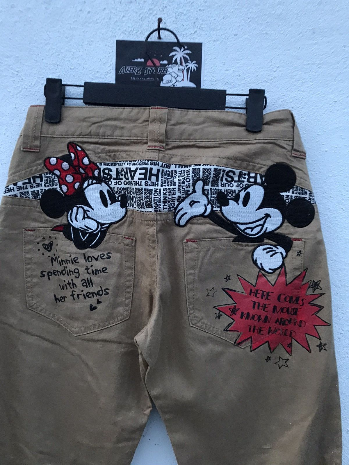 Disney × Mickey Mouse Disney Mickey Mouse Embroidered Pants Size US 28 / EU 44 - 8 Thumbnail