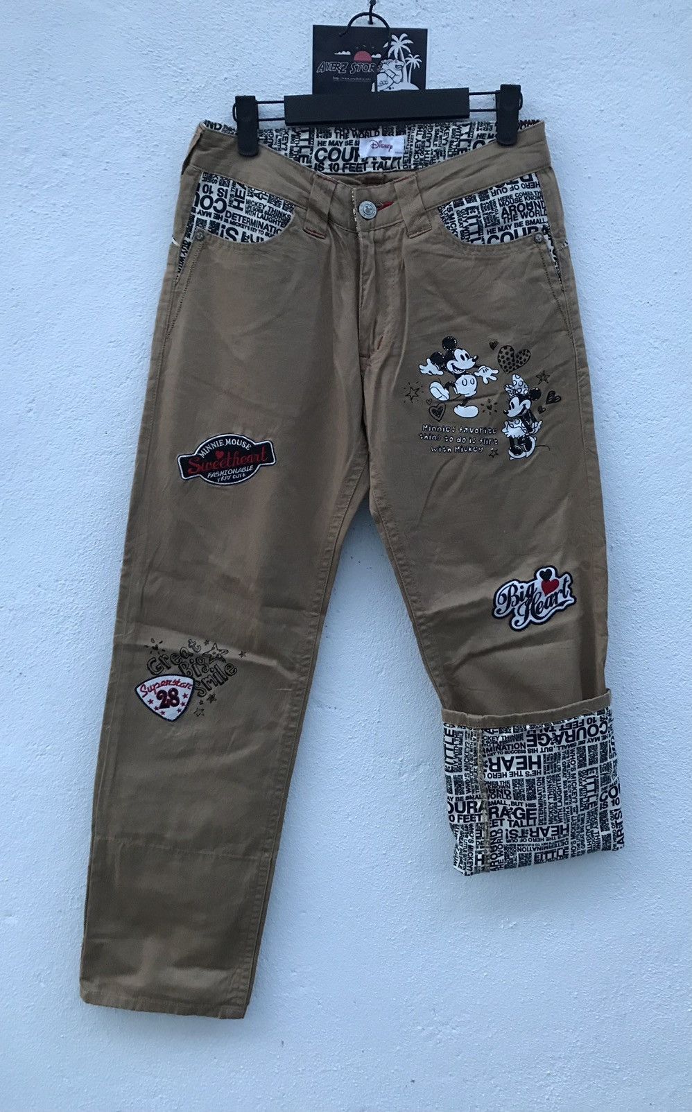 Disney × Mickey Mouse Disney Mickey Mouse Embroidered Pants Size US 28 / EU 44 - 7 Thumbnail