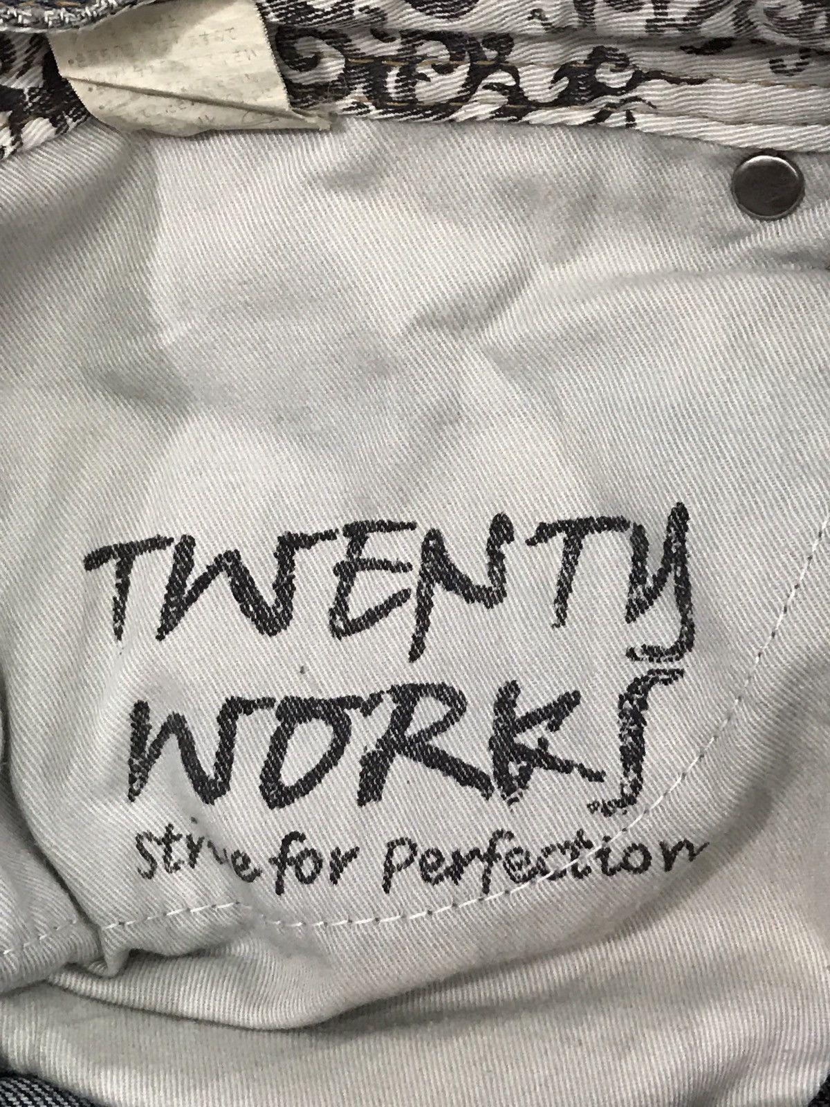 Japanese Brand × Twenty Twenty Works Strive For Perfection Side Pockets Denim Jeans Size US 32 / EU 48 - 10 Thumbnail
