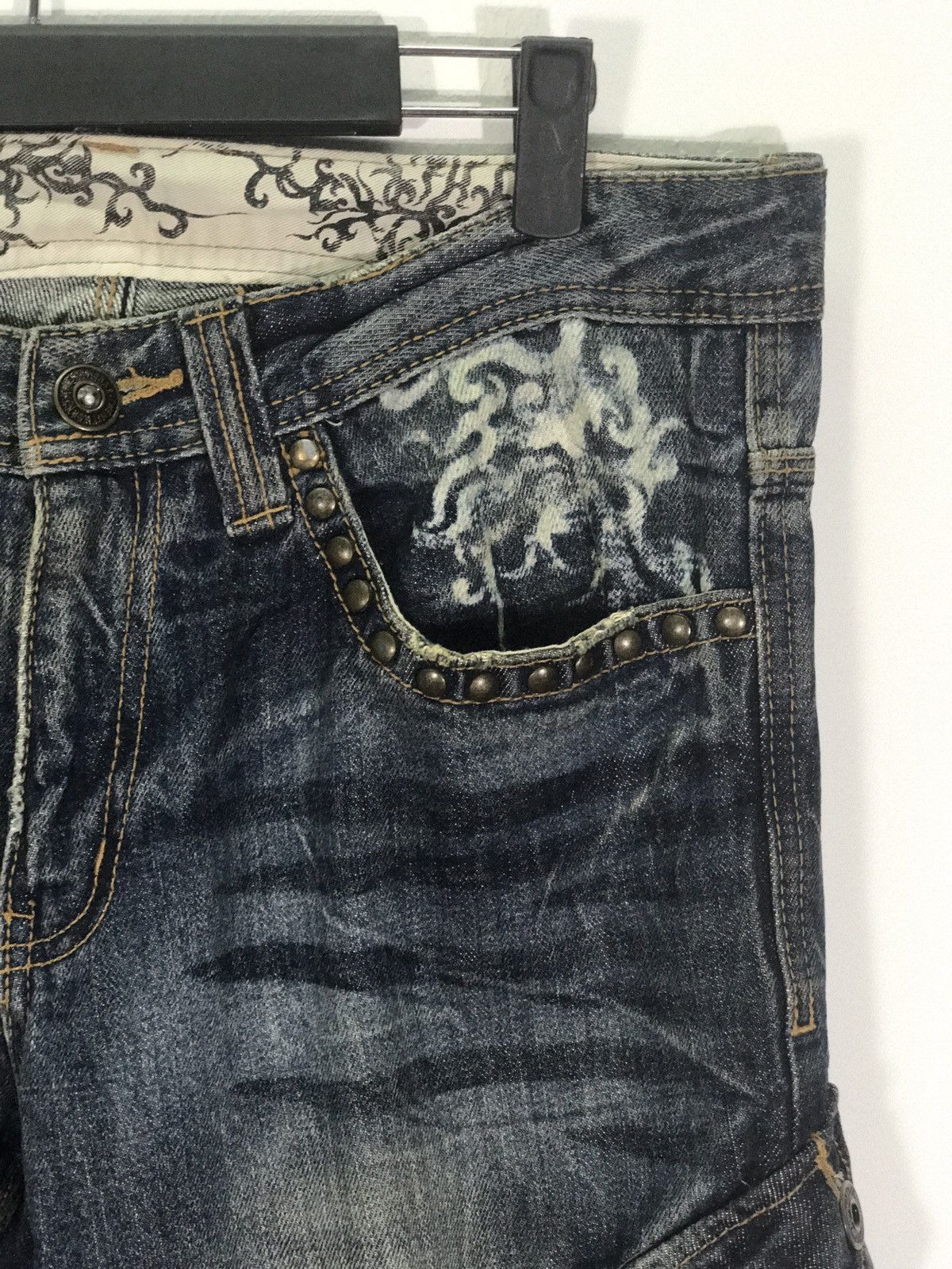 Japanese Brand × Twenty Twenty Works Strive For Perfection Side Pockets Denim Jeans Size US 32 / EU 48 - 7 Thumbnail