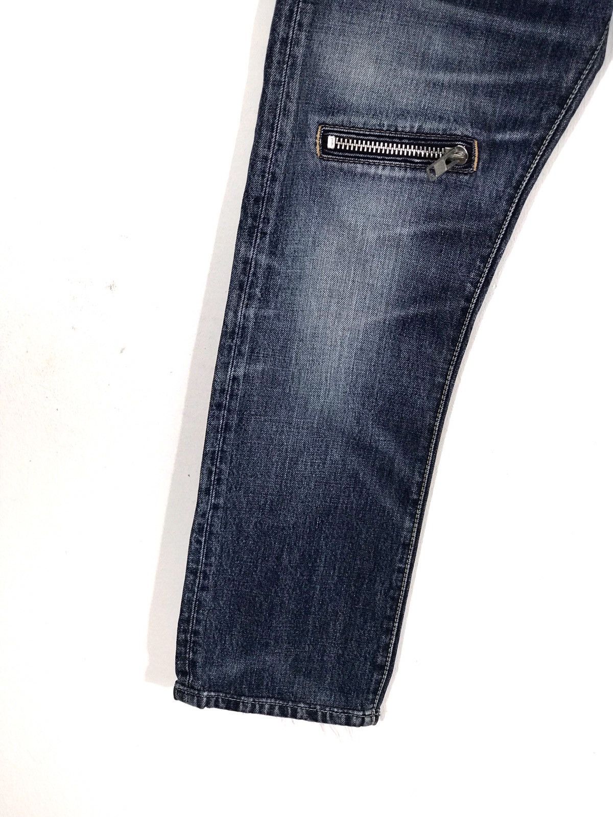 Japanese Brand Made In Japan RNA INC SLANG Sculls Zipper Denim Jeans Size US 30 / EU 46 - 4 Thumbnail