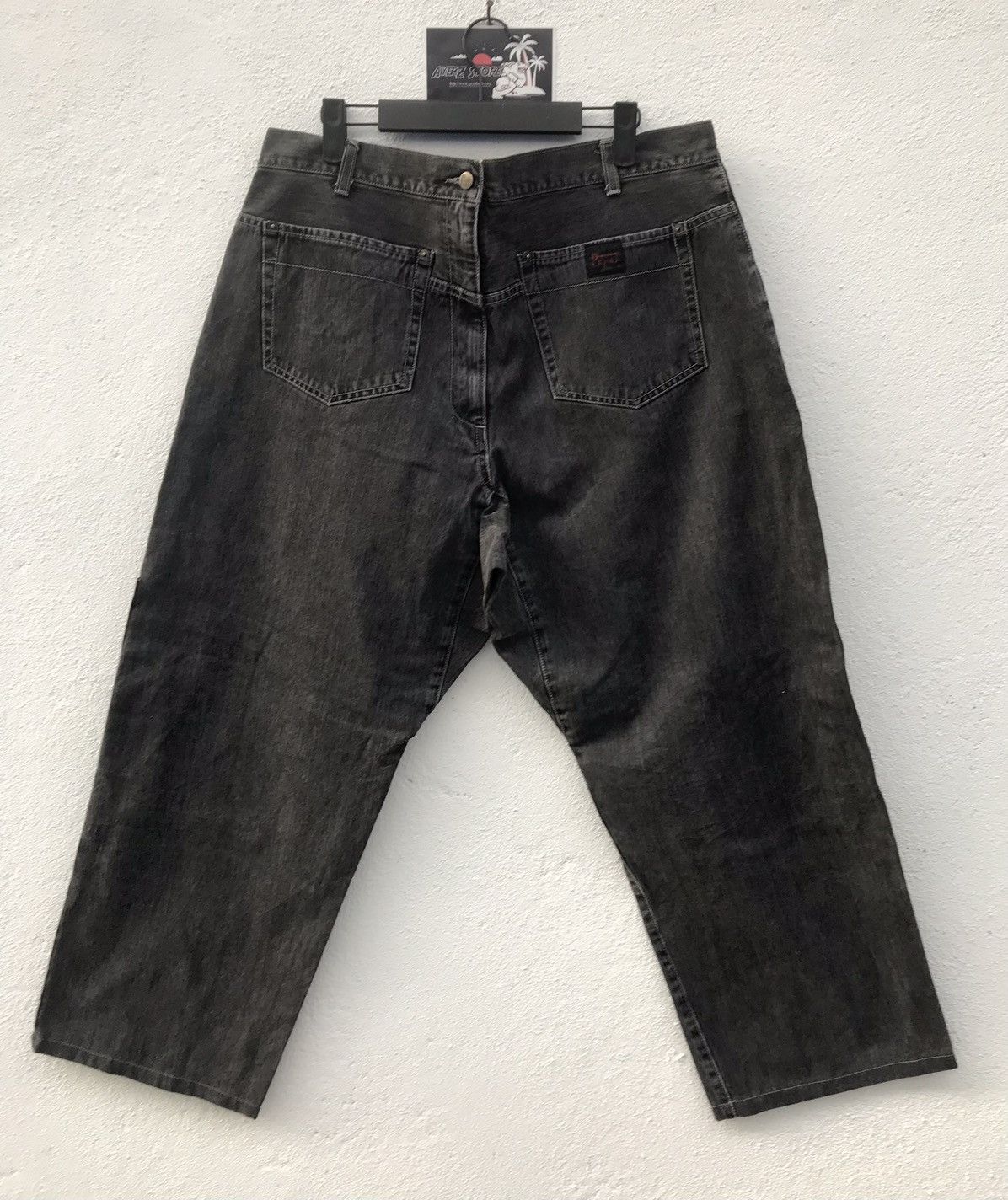 Japanese Brand Papas Island Double Knee Baggy Jeans Made In Japan Size US 34 / EU 50 - 6 Thumbnail