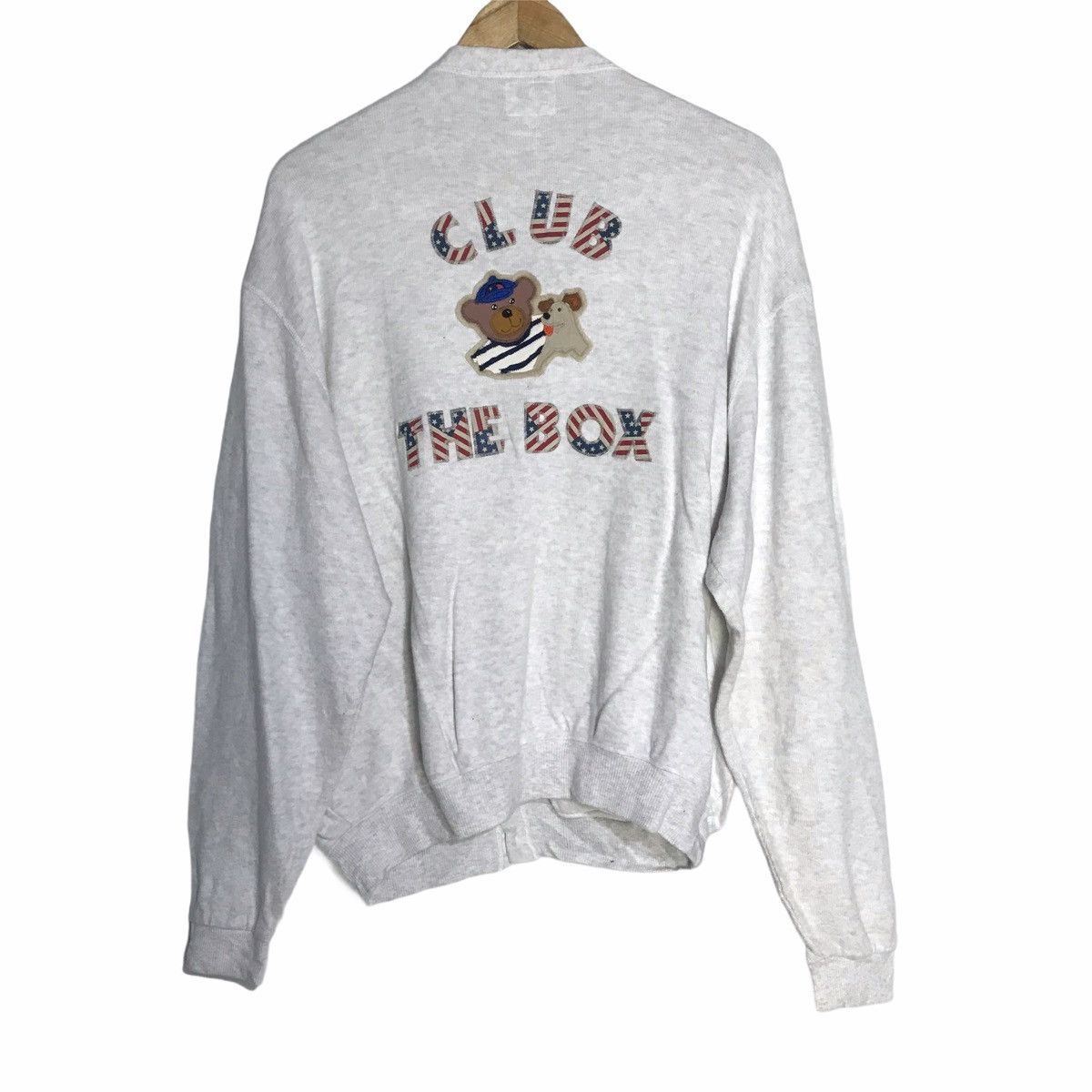 Vintage box bears the box embroi logo cardigan