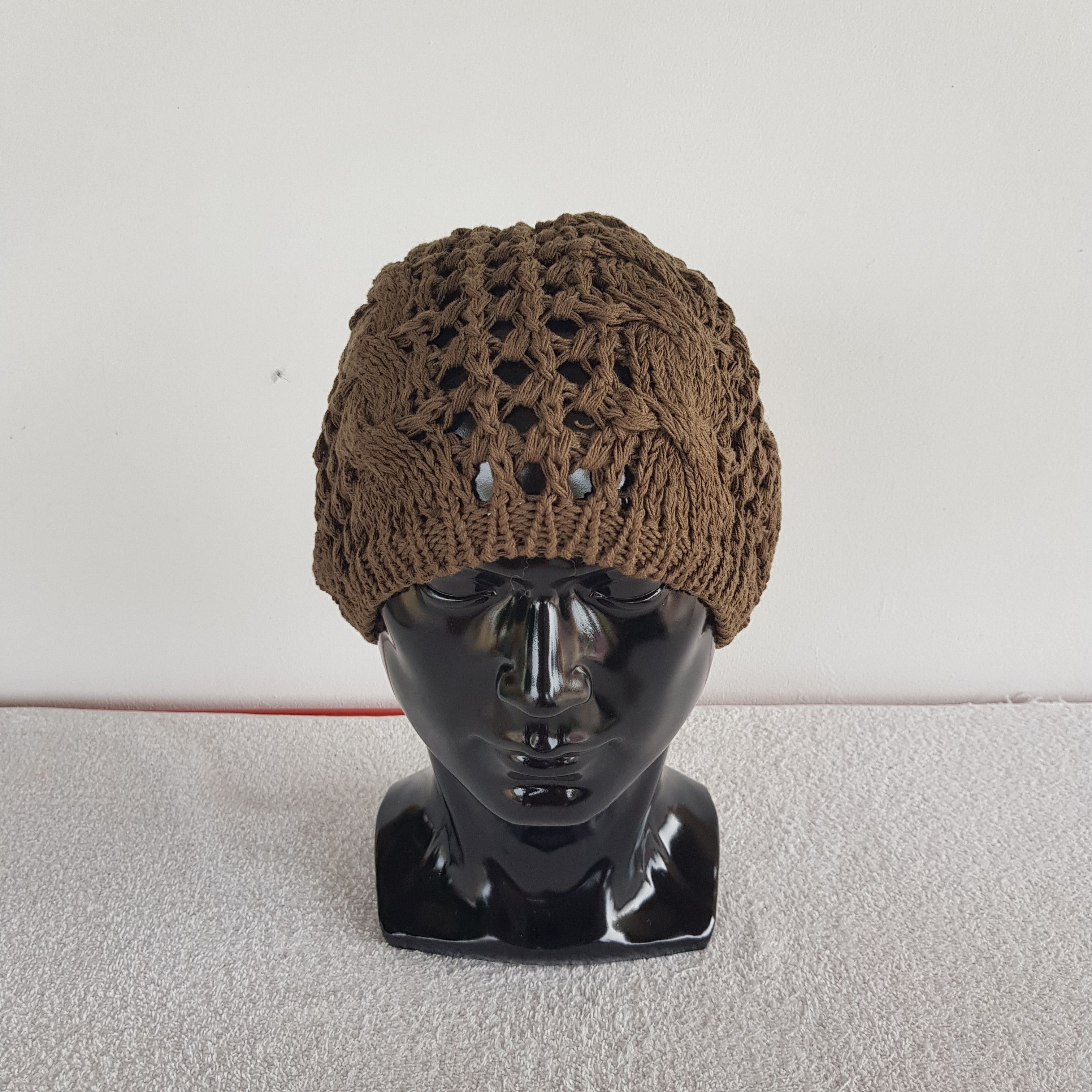 Japanese Brand × Vintage Unknown Japanese Beanie Snow Cap Knitted Crochet Hats Size ONE SIZE - 9 Thumbnail